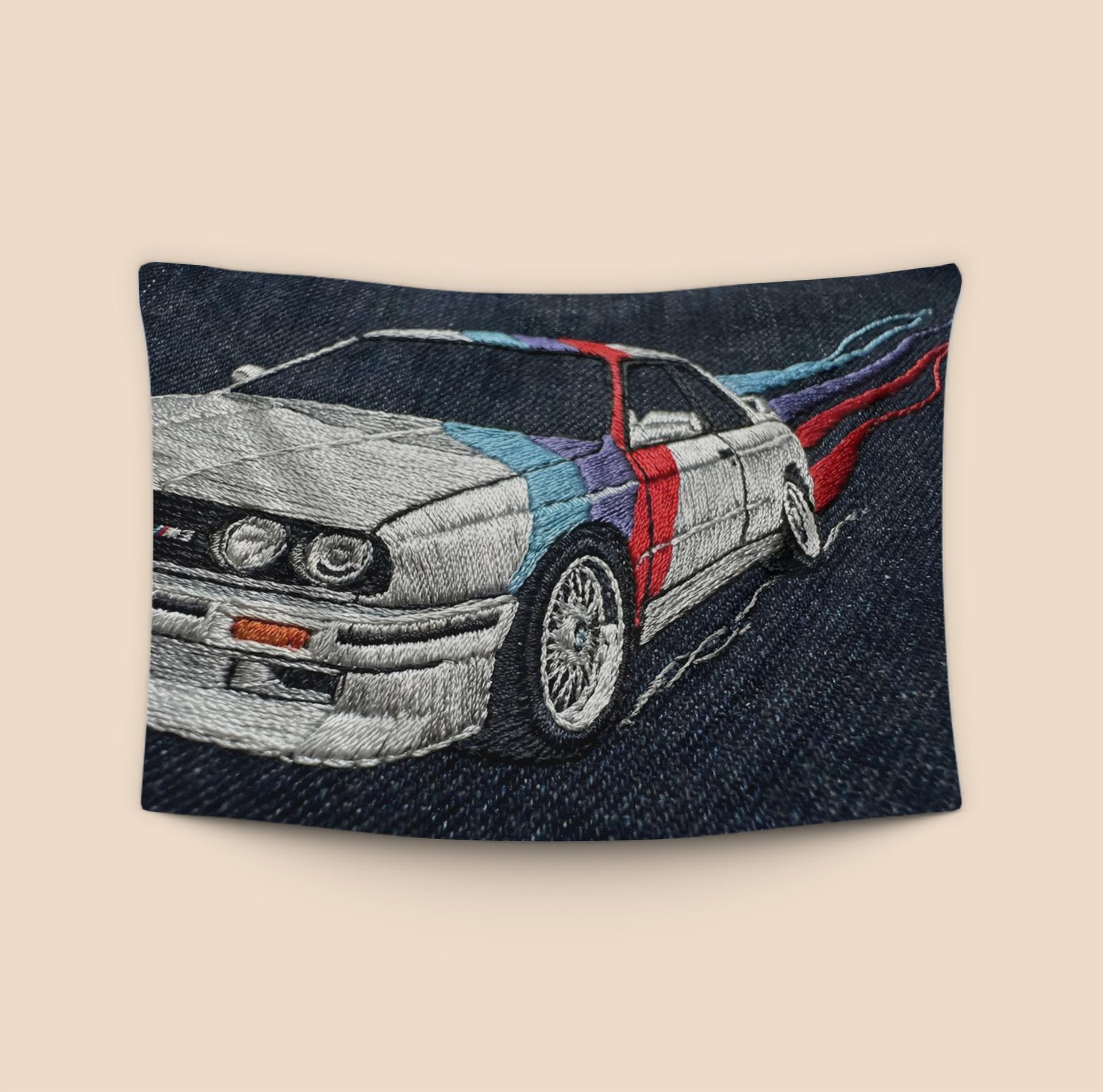 BMW E30 M3 Denim Embroidery