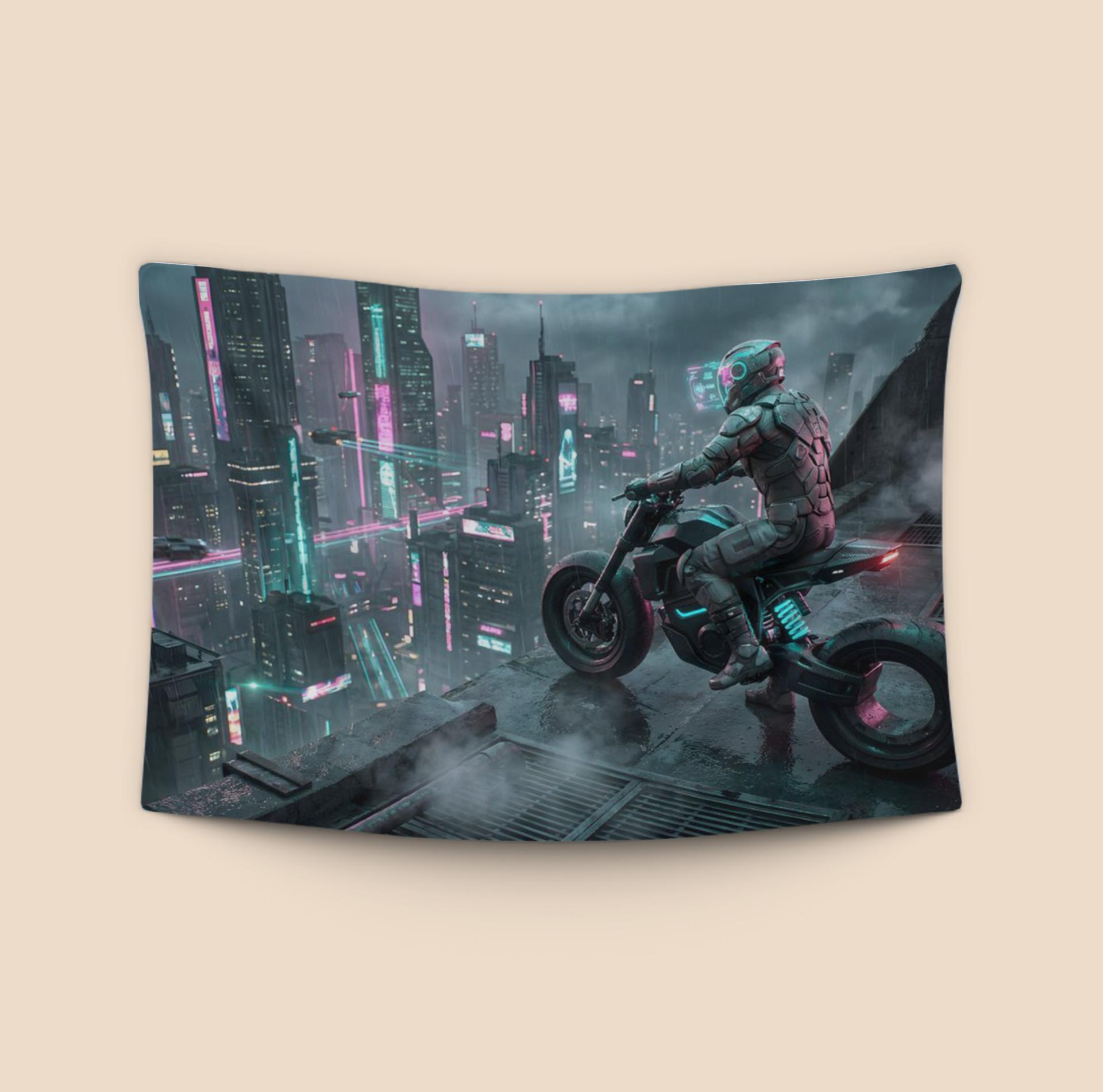 Neon Edge: The Rooftop Vigilante of Neo-City