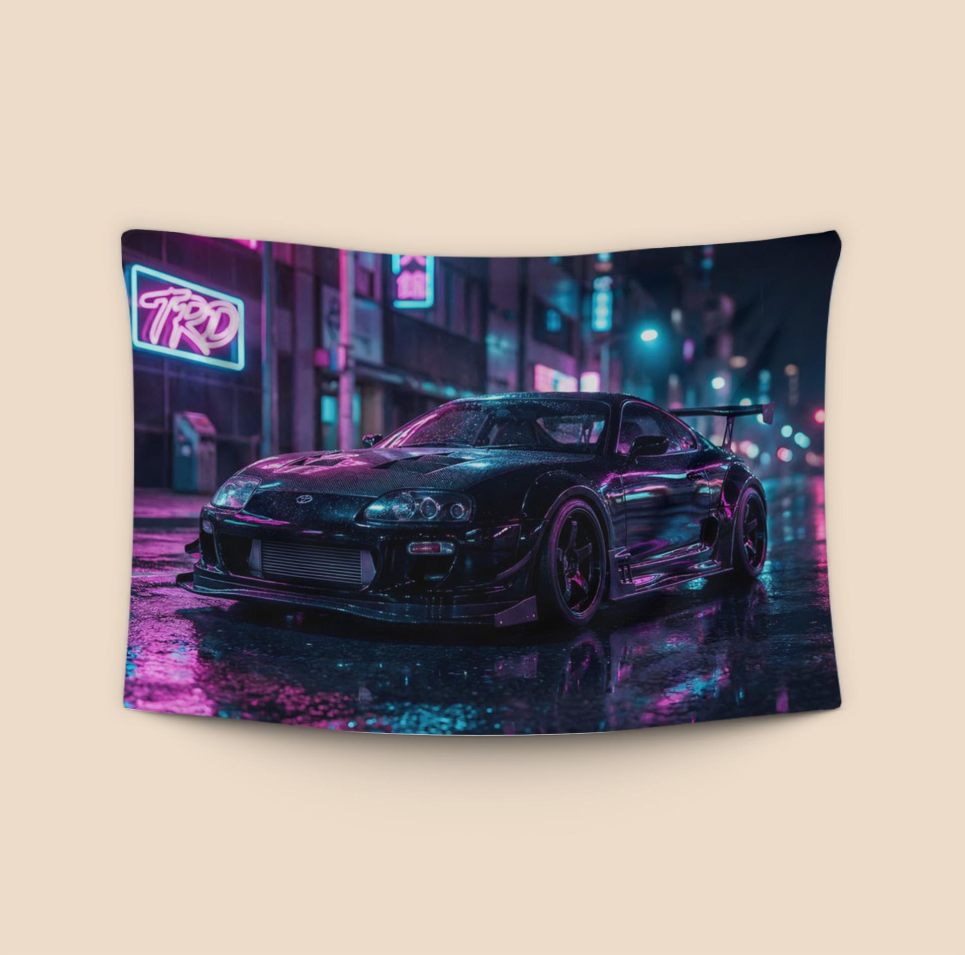 Neon Pulse: TRD Supra A80 in Tokyo