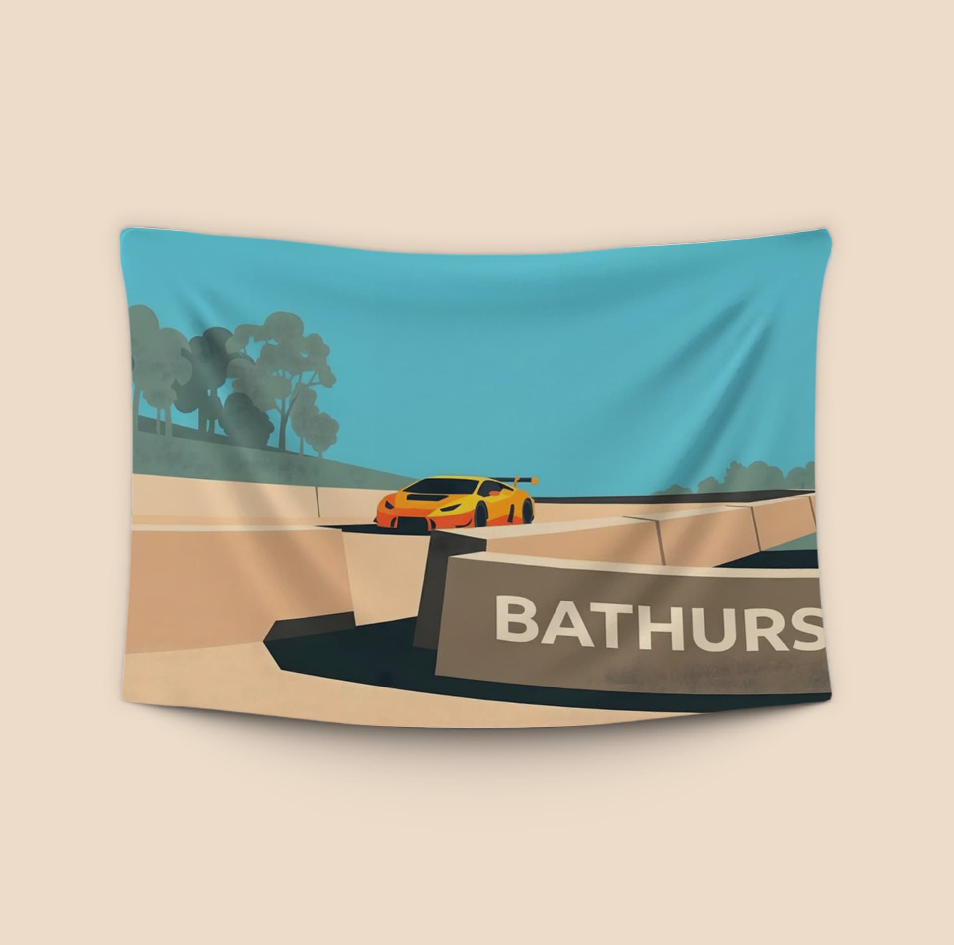 Bathurst 12 Hour Mount Panorama Lamborghini Huracan Flat Art