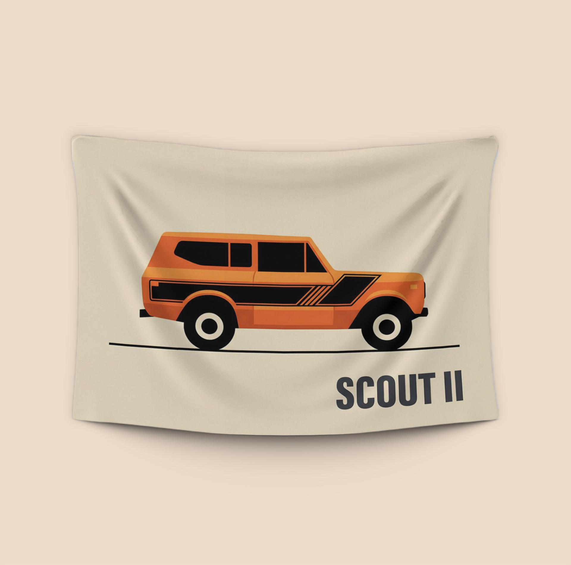International Scout II: Minimalist Rallye Illustration