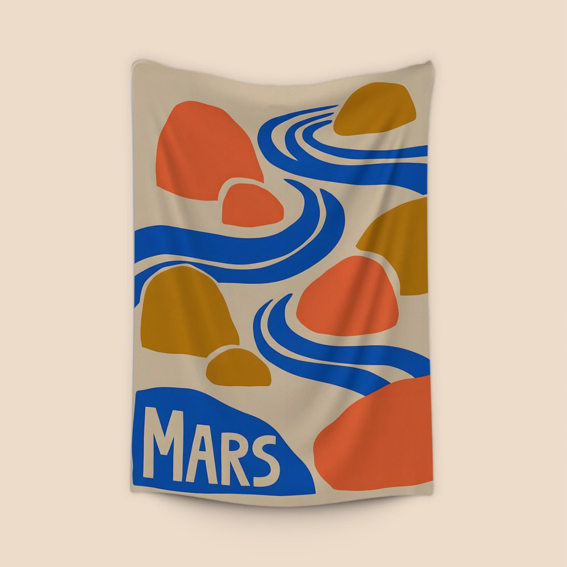 Mars Zen Garden Abstract Print