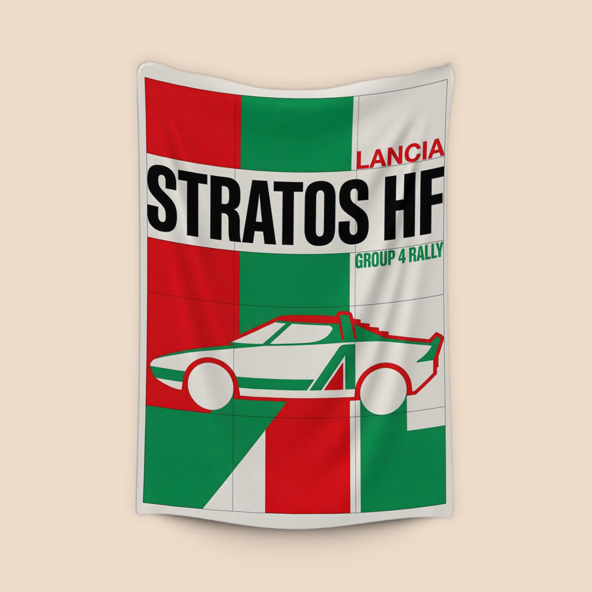 Lancia Stratos HF: Group 4 Rally Geometric Graphic