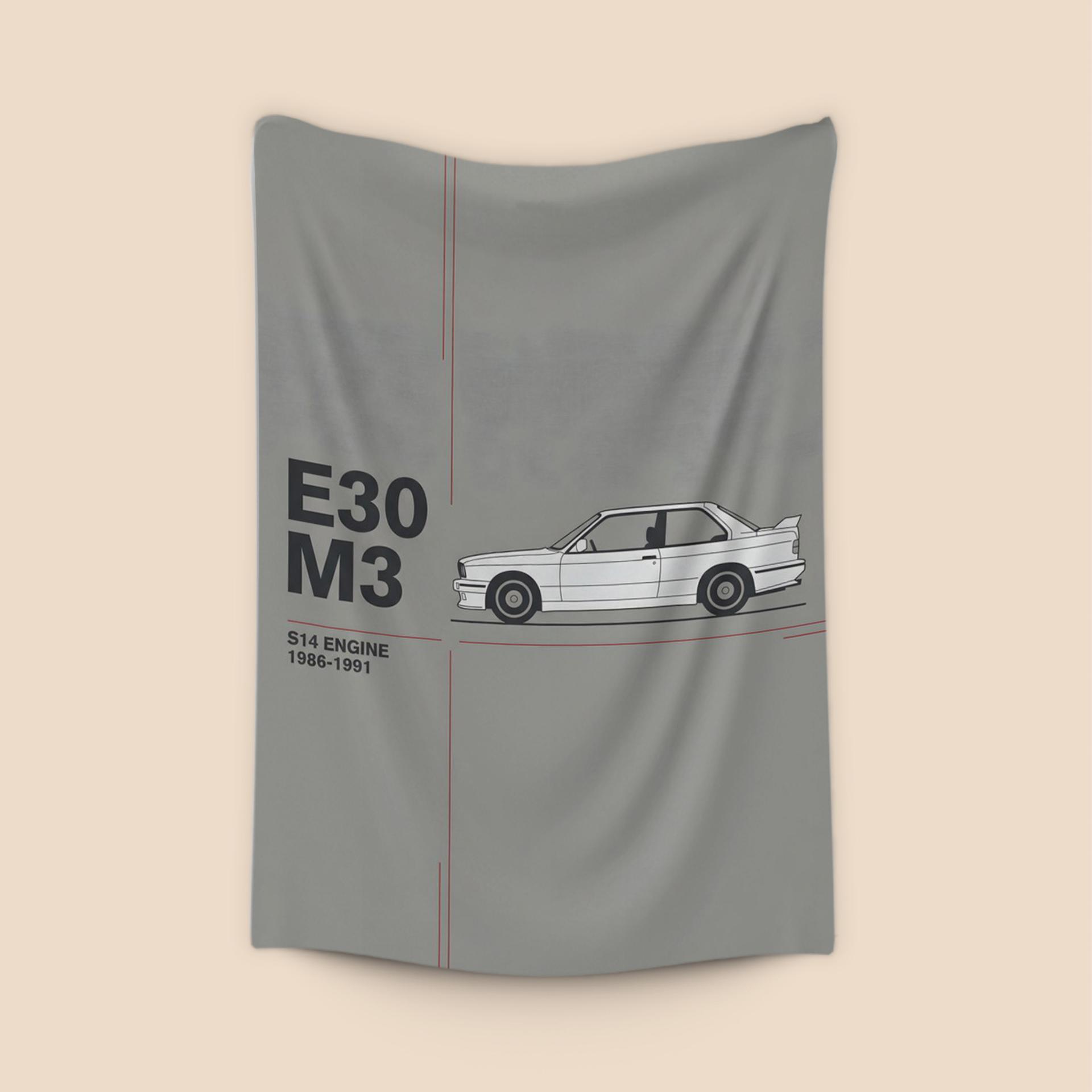 BMW E30 M3 S14 Technical Illustration