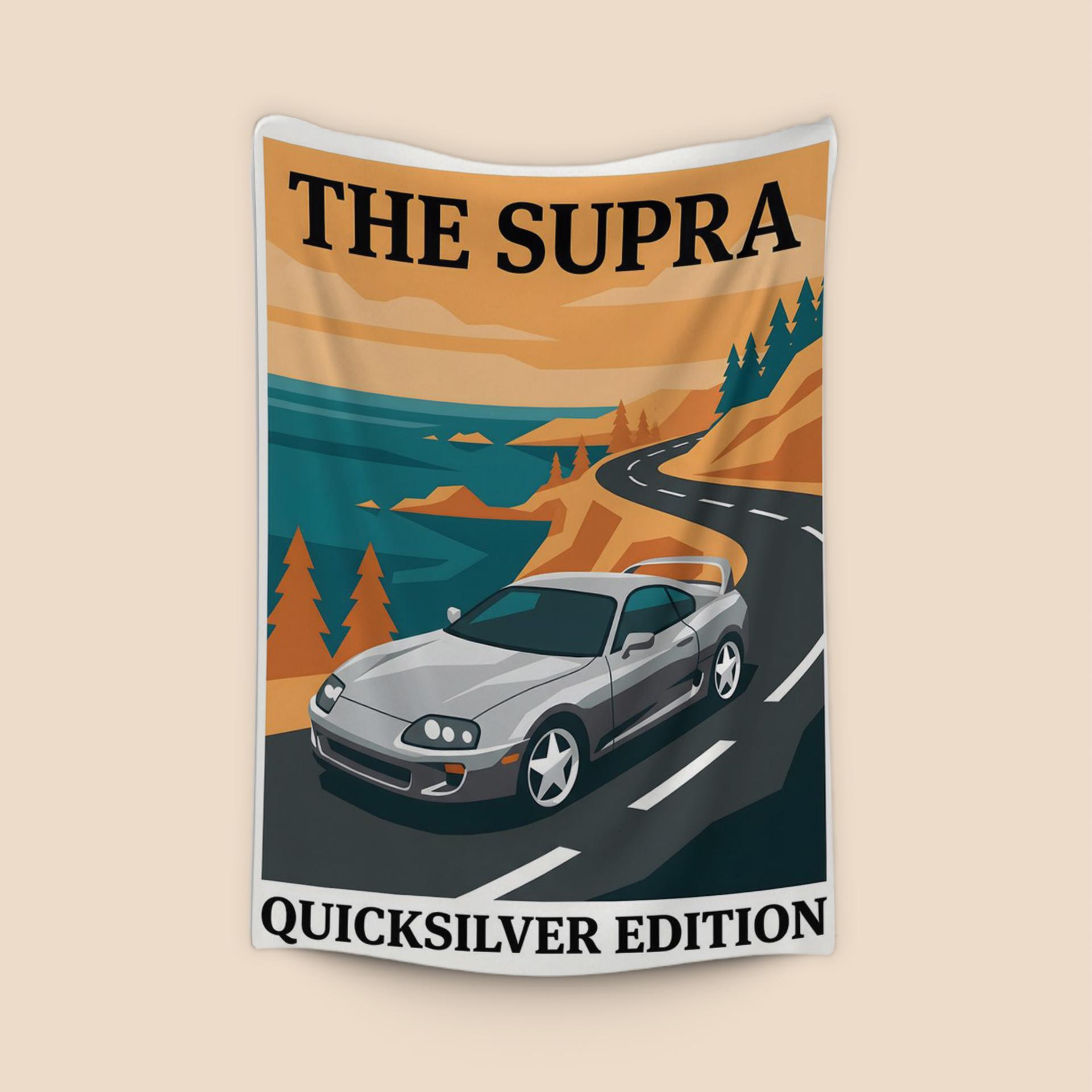 Toyota Supra A80 Quicksilver Coastal Poster