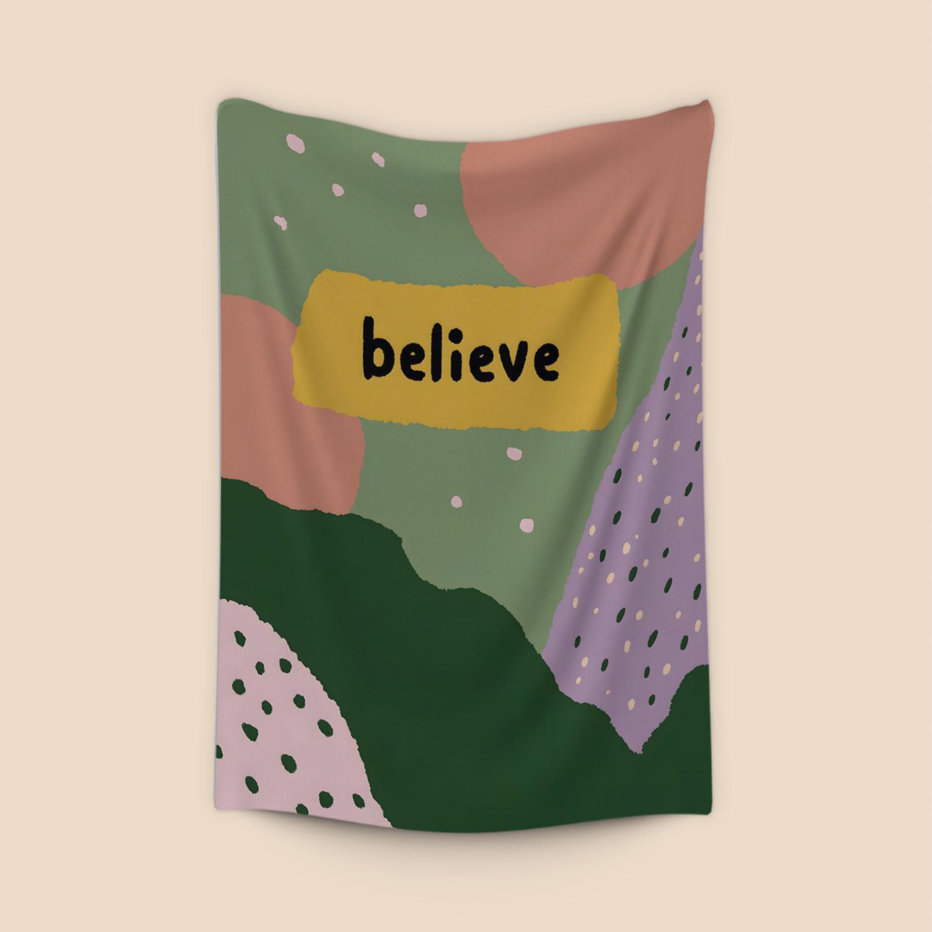 Believe Abstract Collage