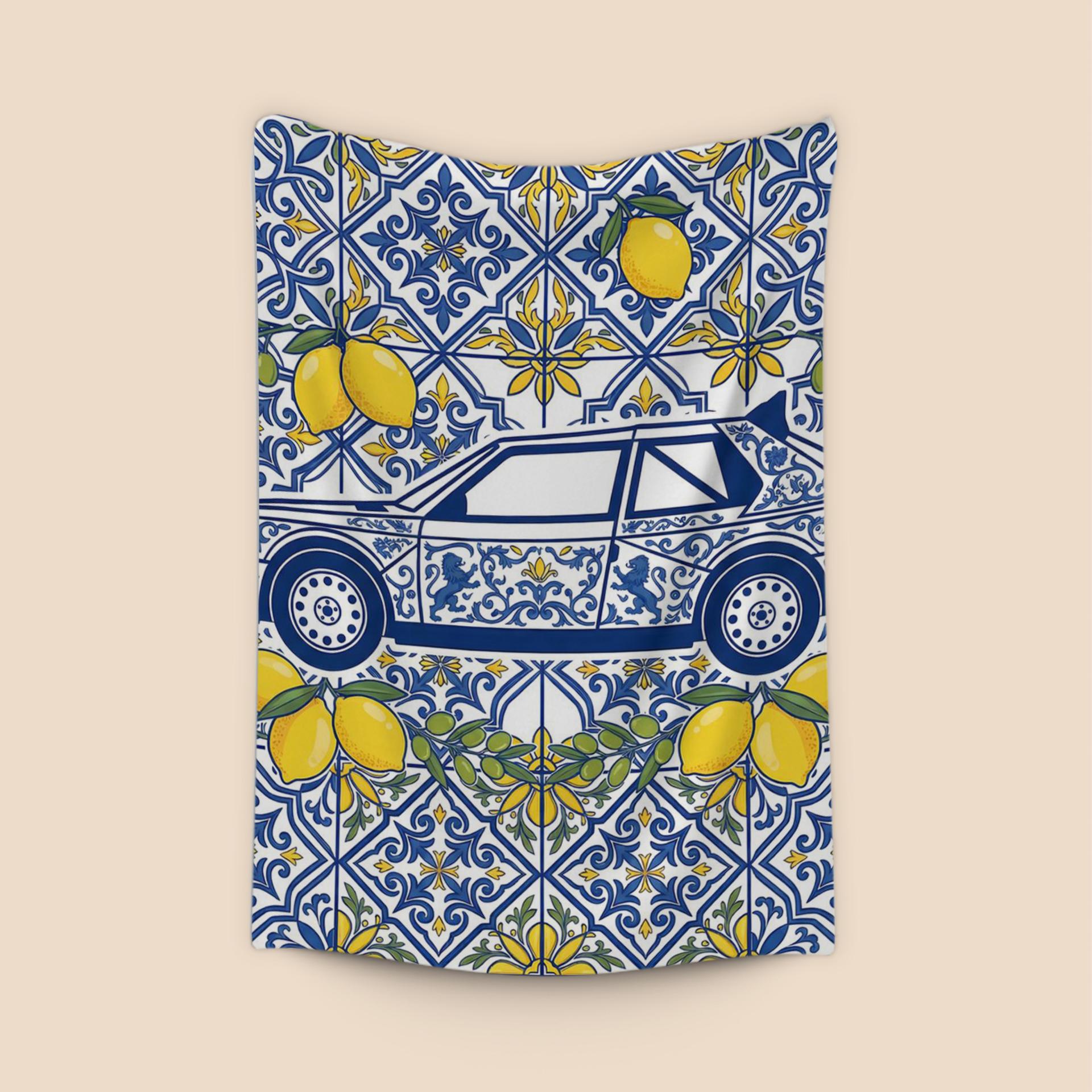 Mediterranean S4: Lancia Delta Maiolica Tile Art
