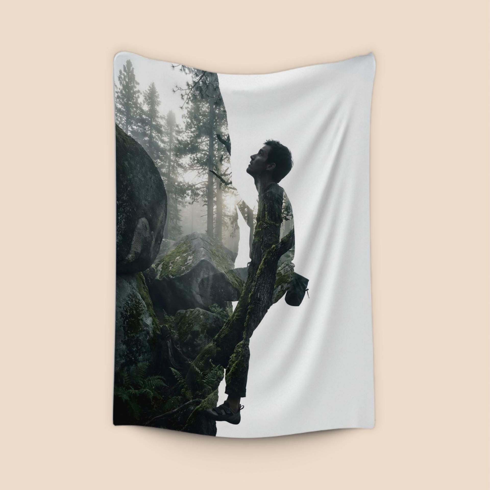 Nature's Pulse: Double Exposure Ascent