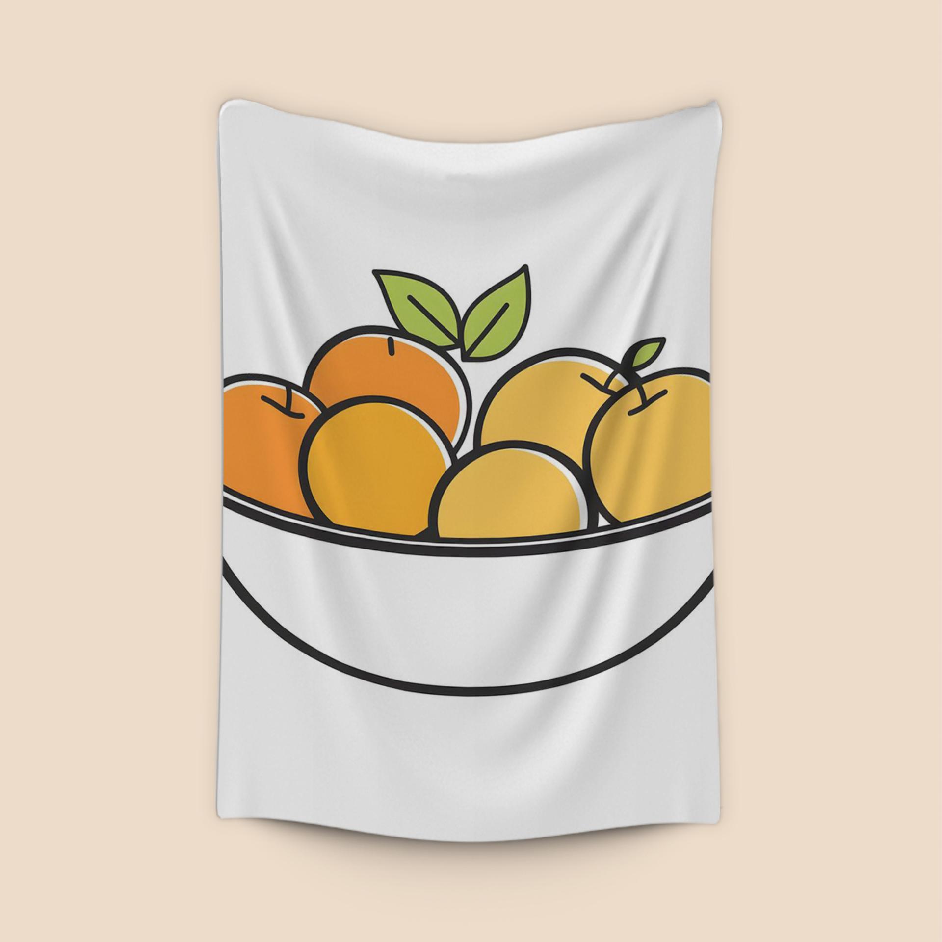 Minimalist Bowl of Oranges