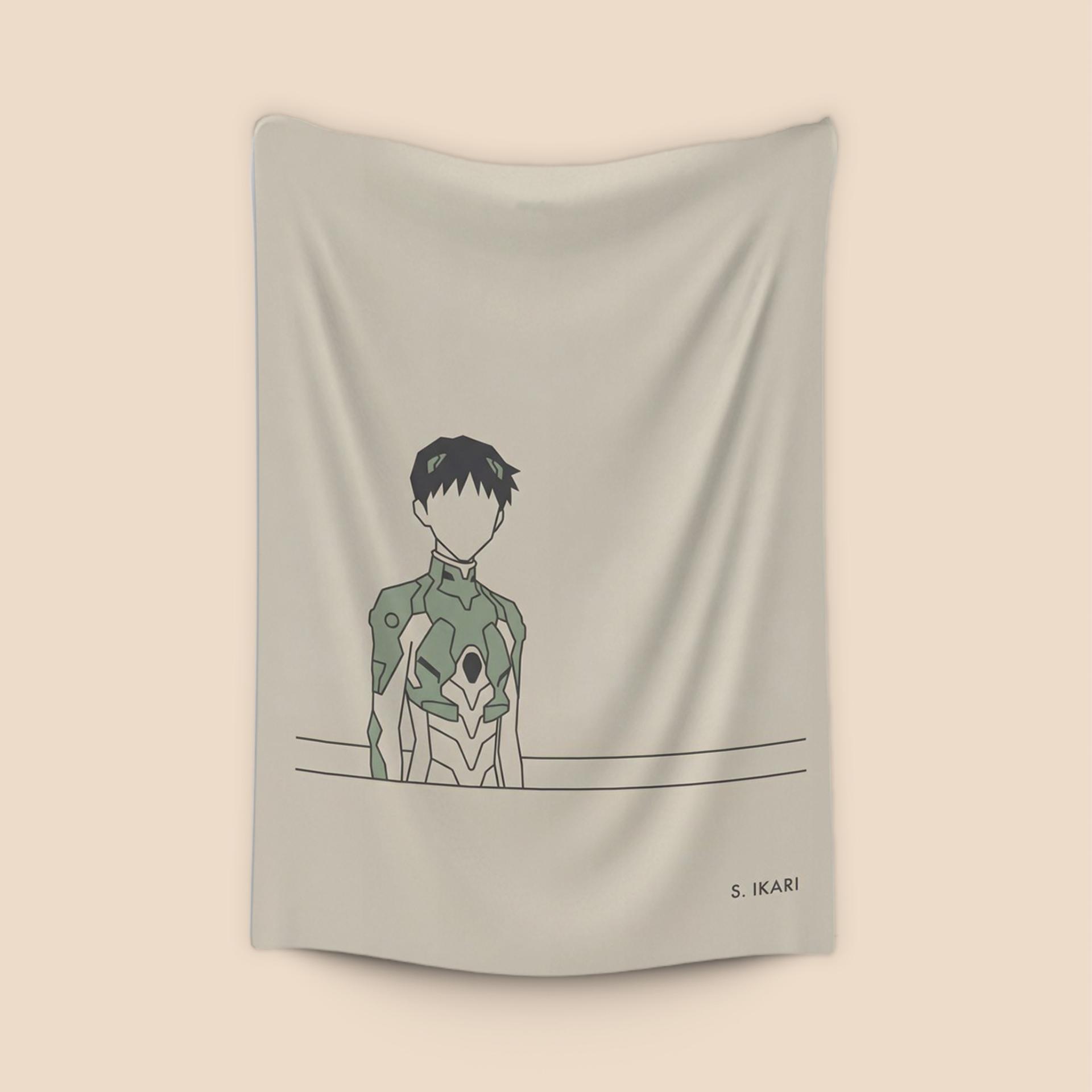 Shinji Ikari: Minimalist Pilot Silhouette
