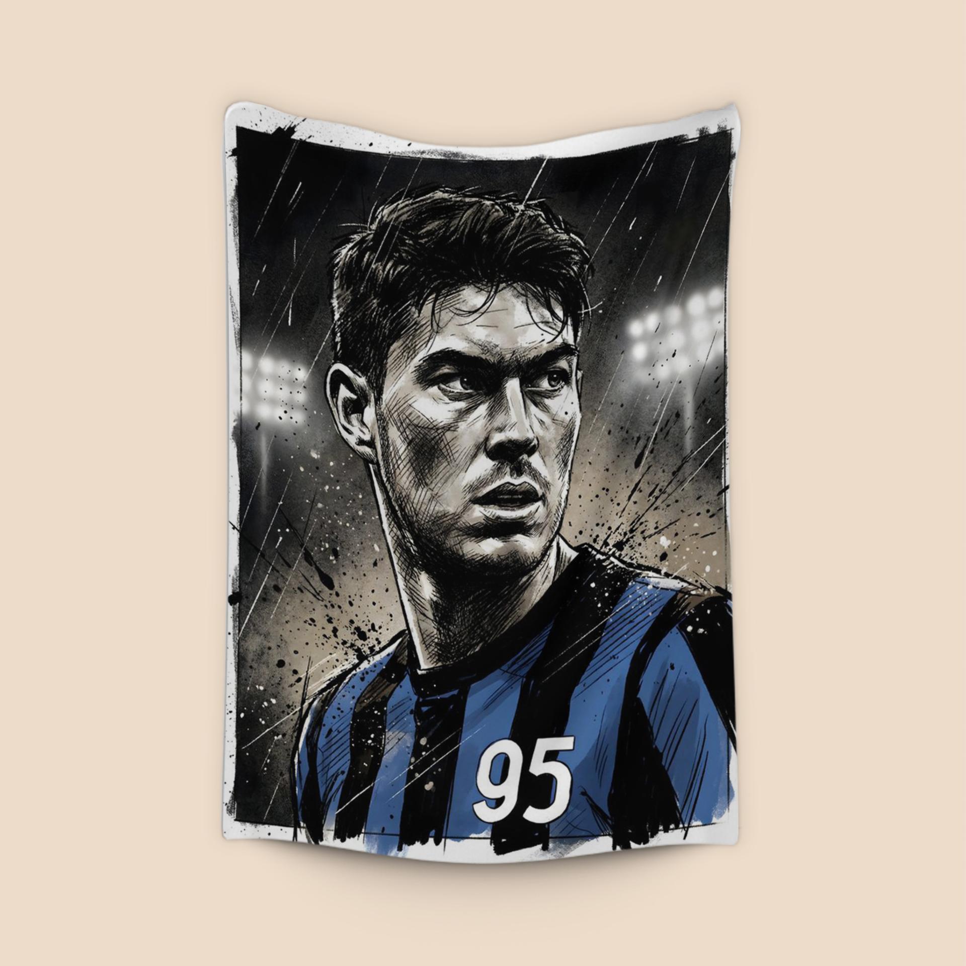 Alessandro Bastoni - Inter Milan Ink Wash Art