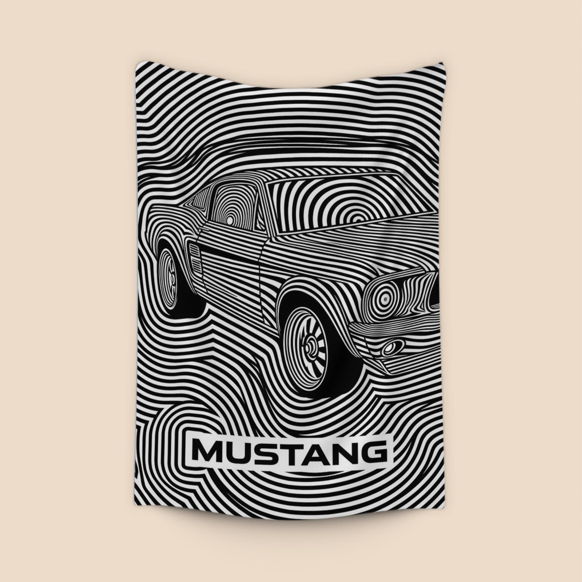 Ford Mustang Op Art Optical Pulse