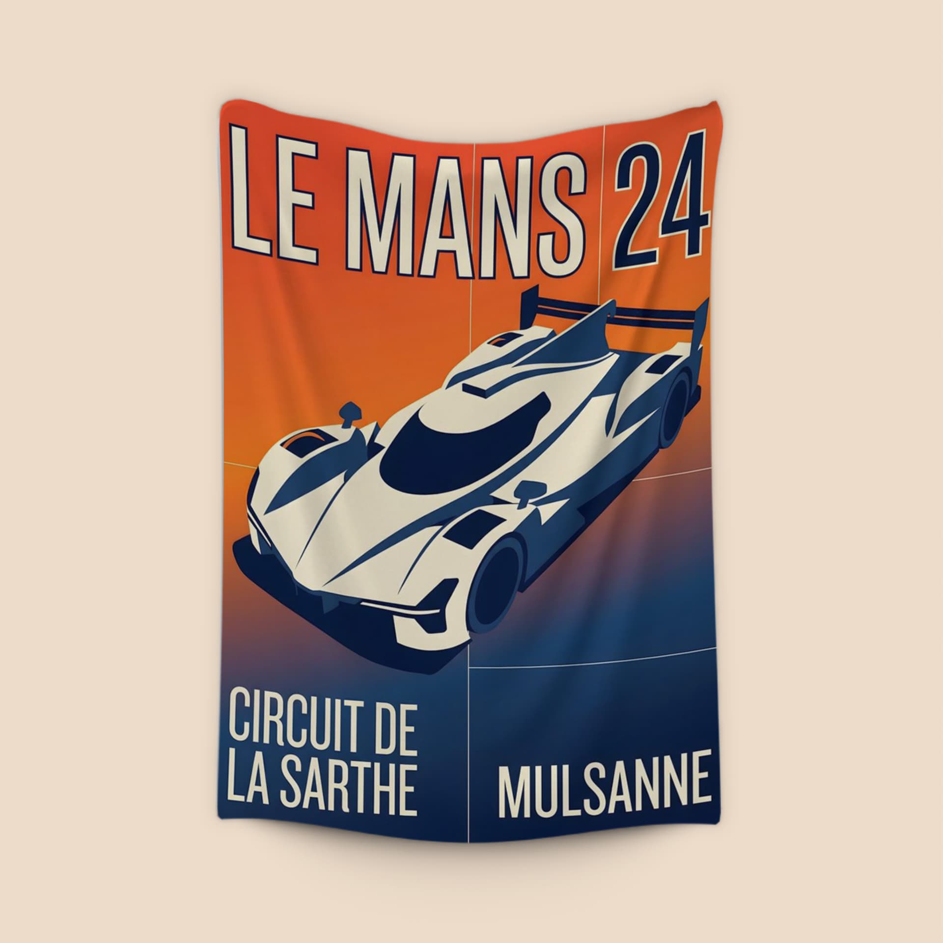 Le Mans 24 Mulsanne Straight Cadillac Hypercar Poster
