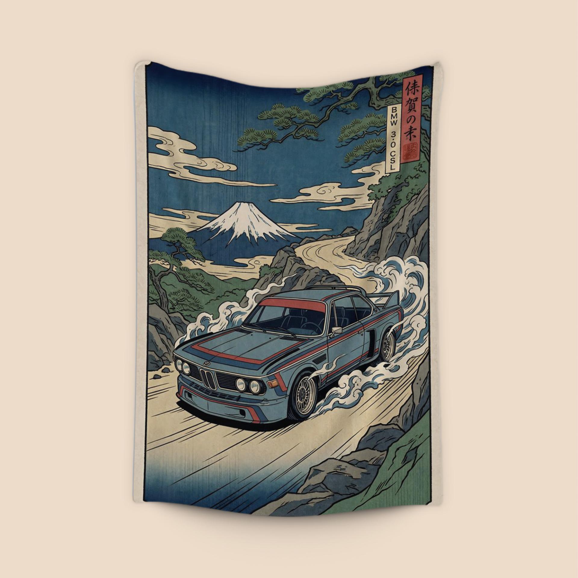 BMW 3.0 CSL Mount Fuji Ukiyo-e