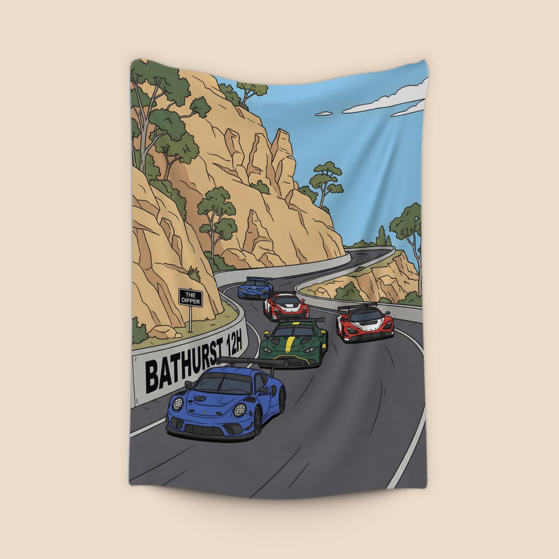 The Dipper Descent: Bathurst 12h GT3 Illustration