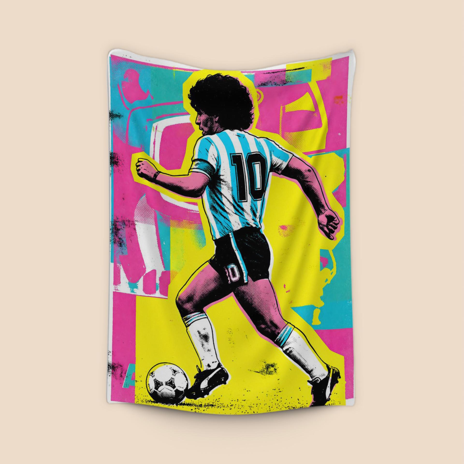 Maradona: Neon Pulse Pop Art