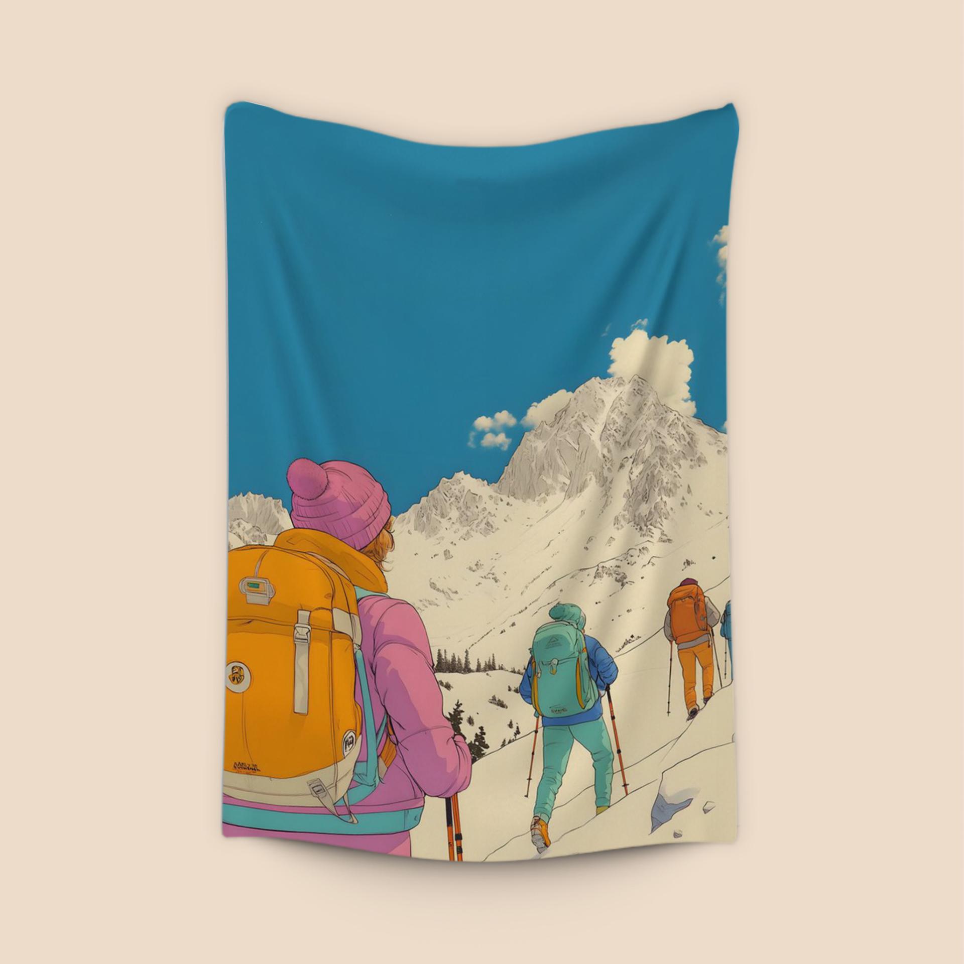 Snowy Mountain Ascent