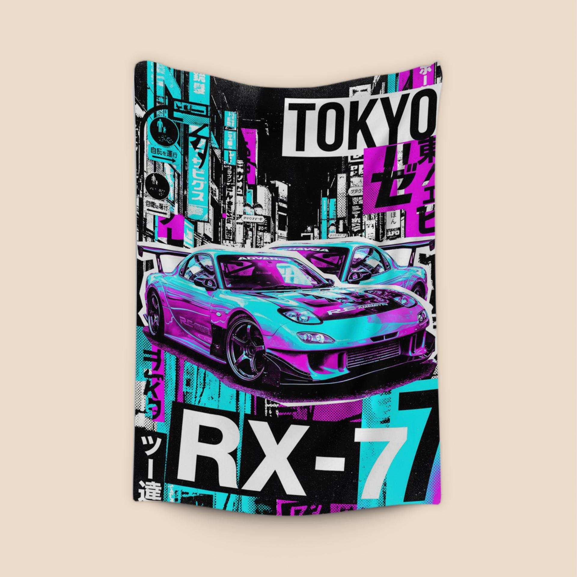 Tokyo RX-7: Neon Tuner Collage