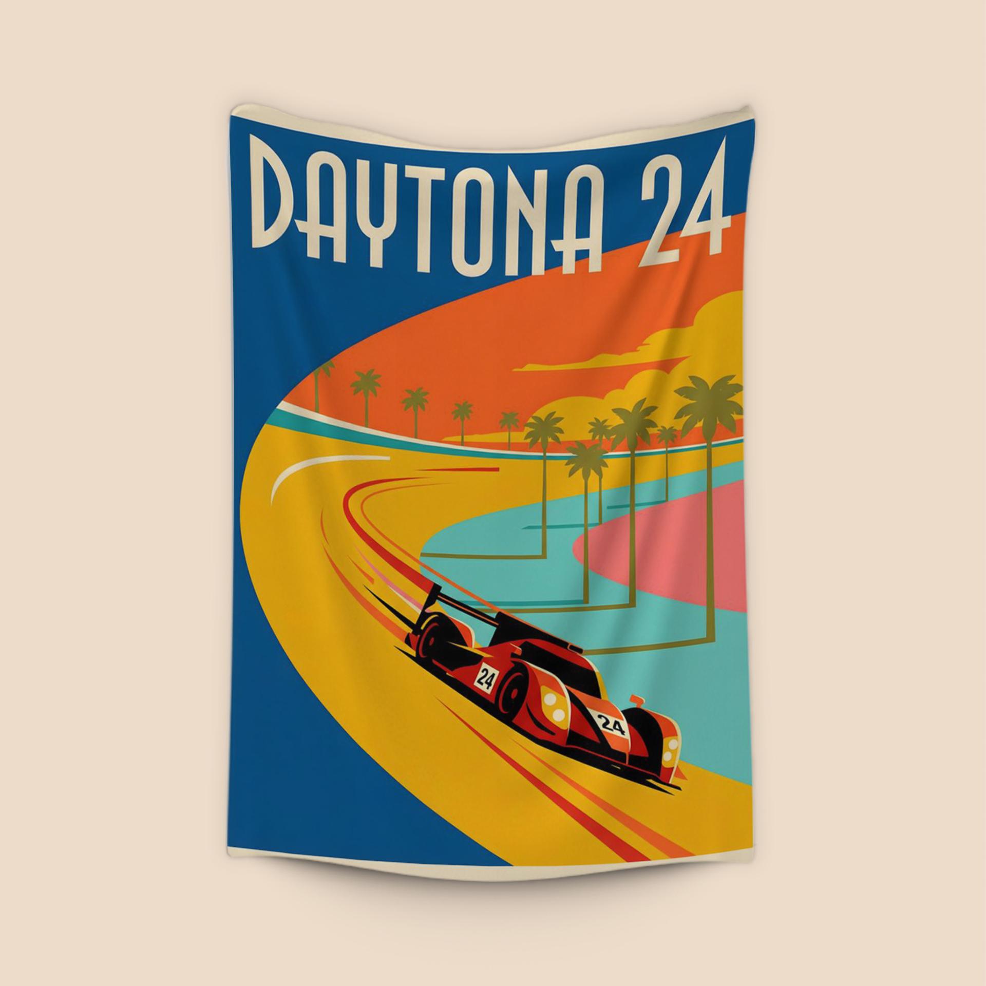 Daytona 24: Mid-Century Endurance Poster