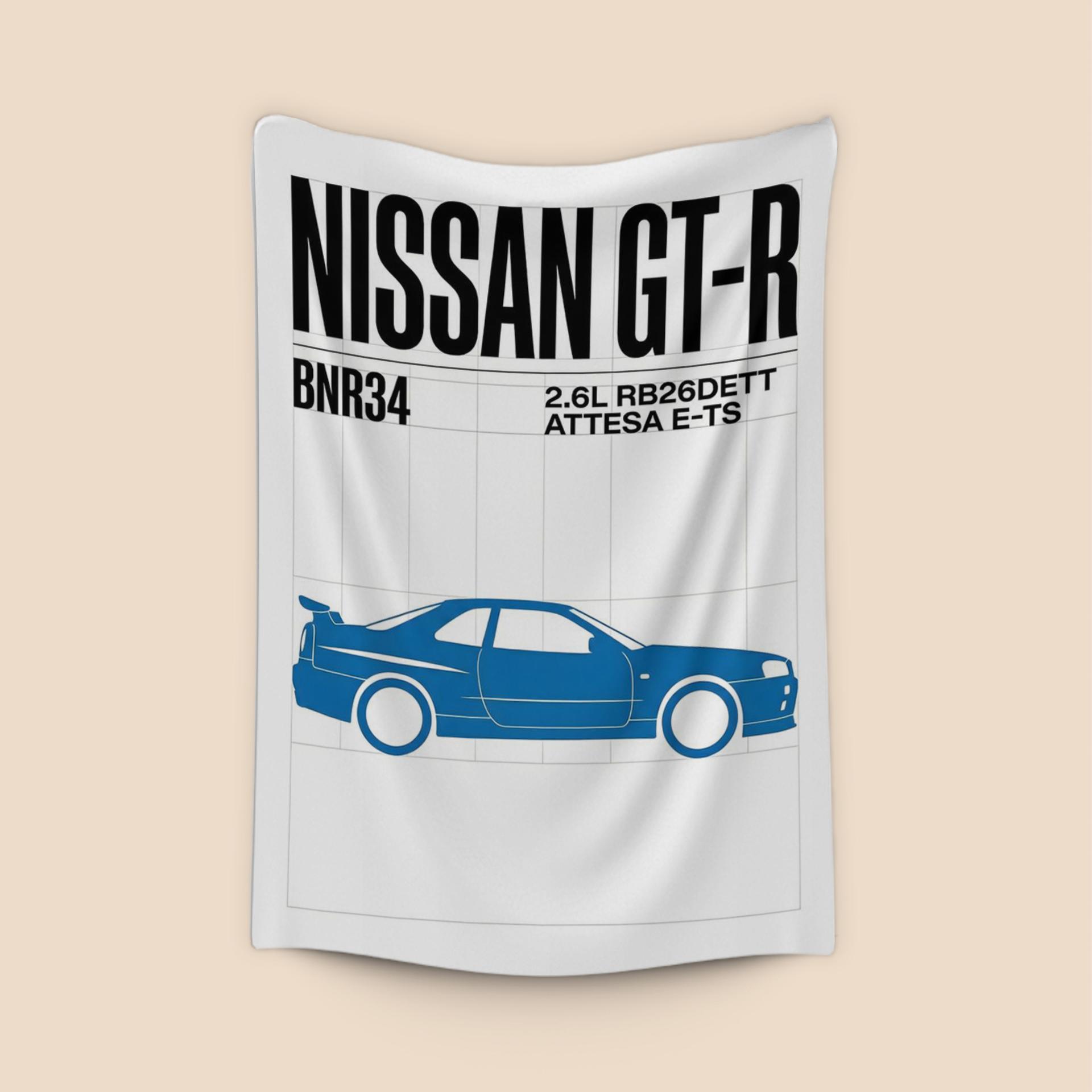 Nissan GT-R BNR34 Minimalist Spec Sheet