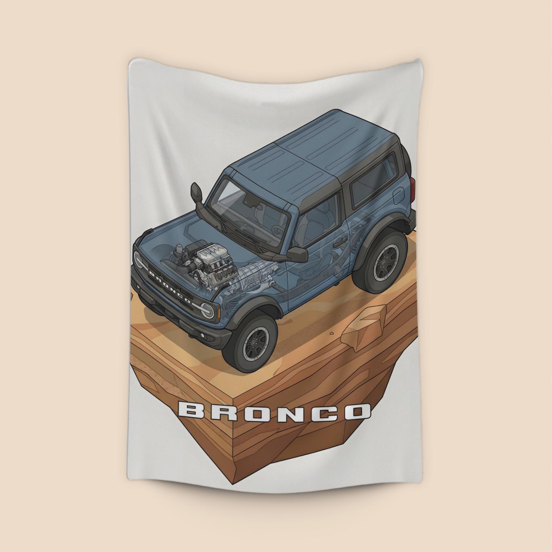 Ford Bronco Isometric Cutaway Diorama