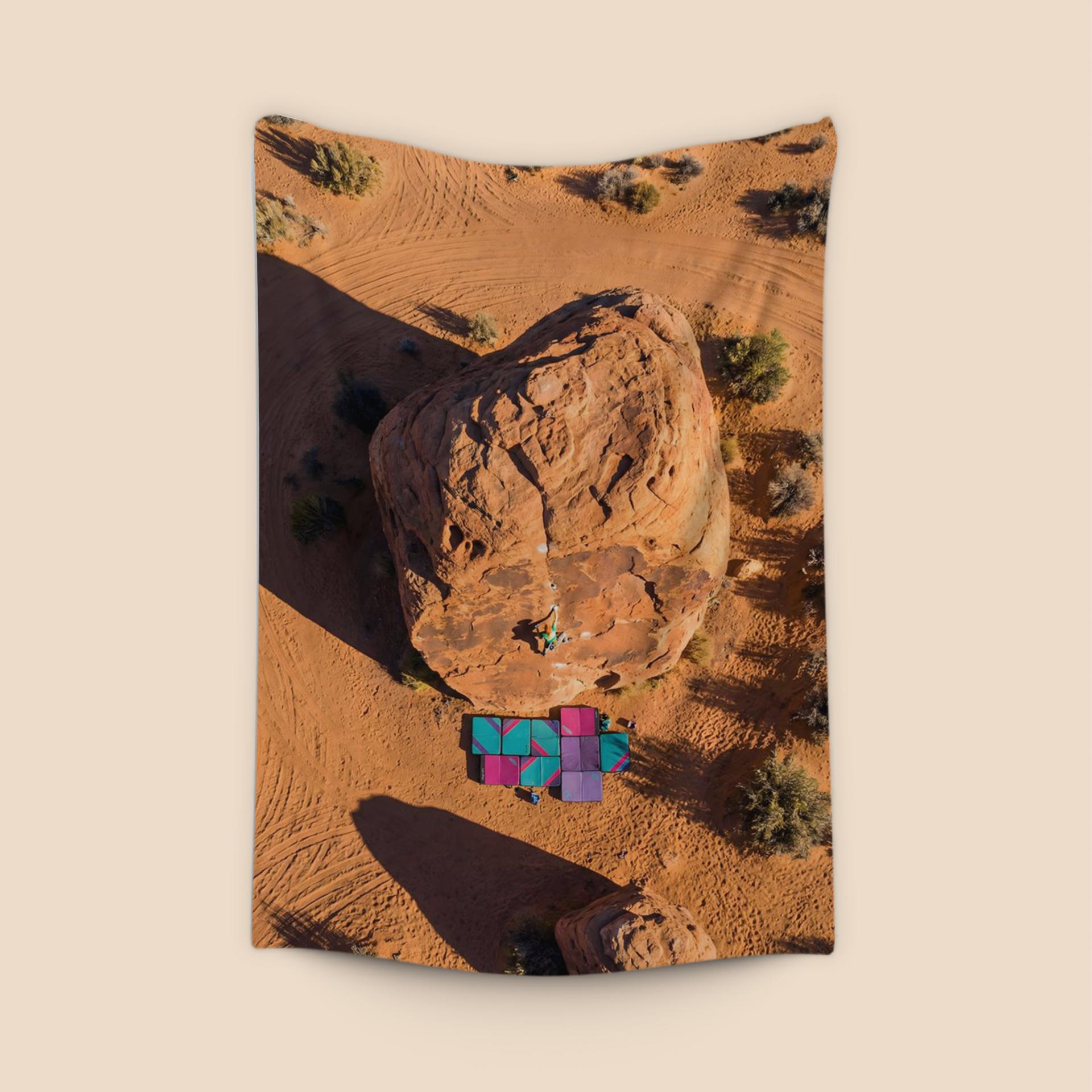 Desert Crag: Aerial Bouldering Perspective