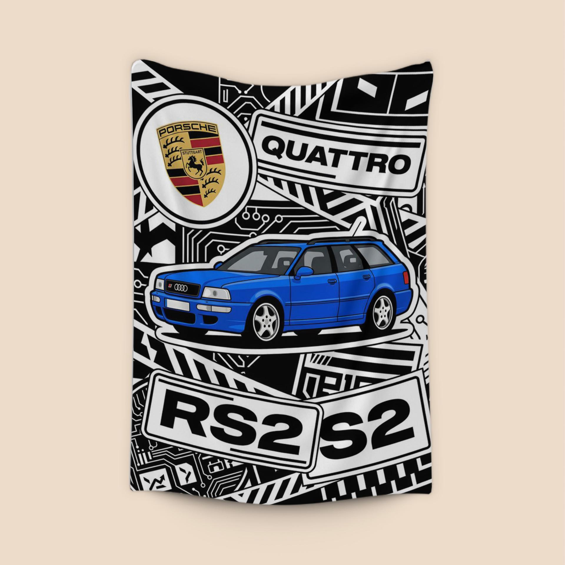 Audi RS2 Avant: Nogaro Blue Sticker Bomb Edition