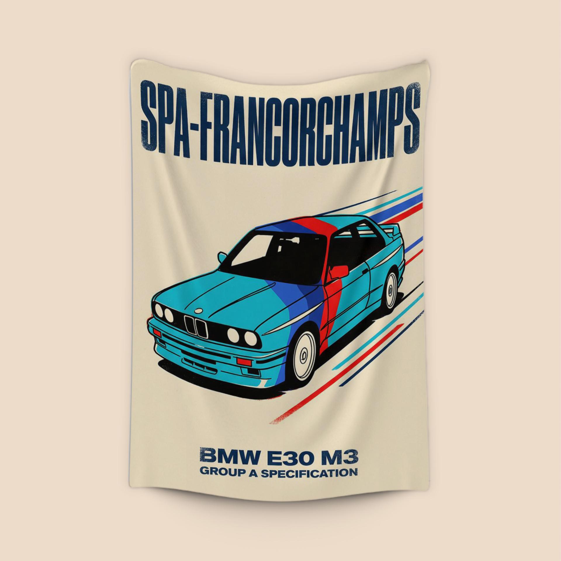 BMW E30 M3 Spa-Francorchamps Group A Poster