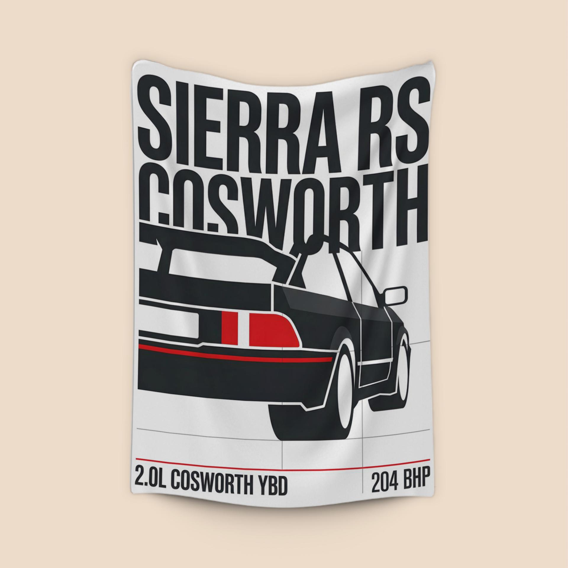 Ford Sierra RS Cosworth Swiss Style Technical Art