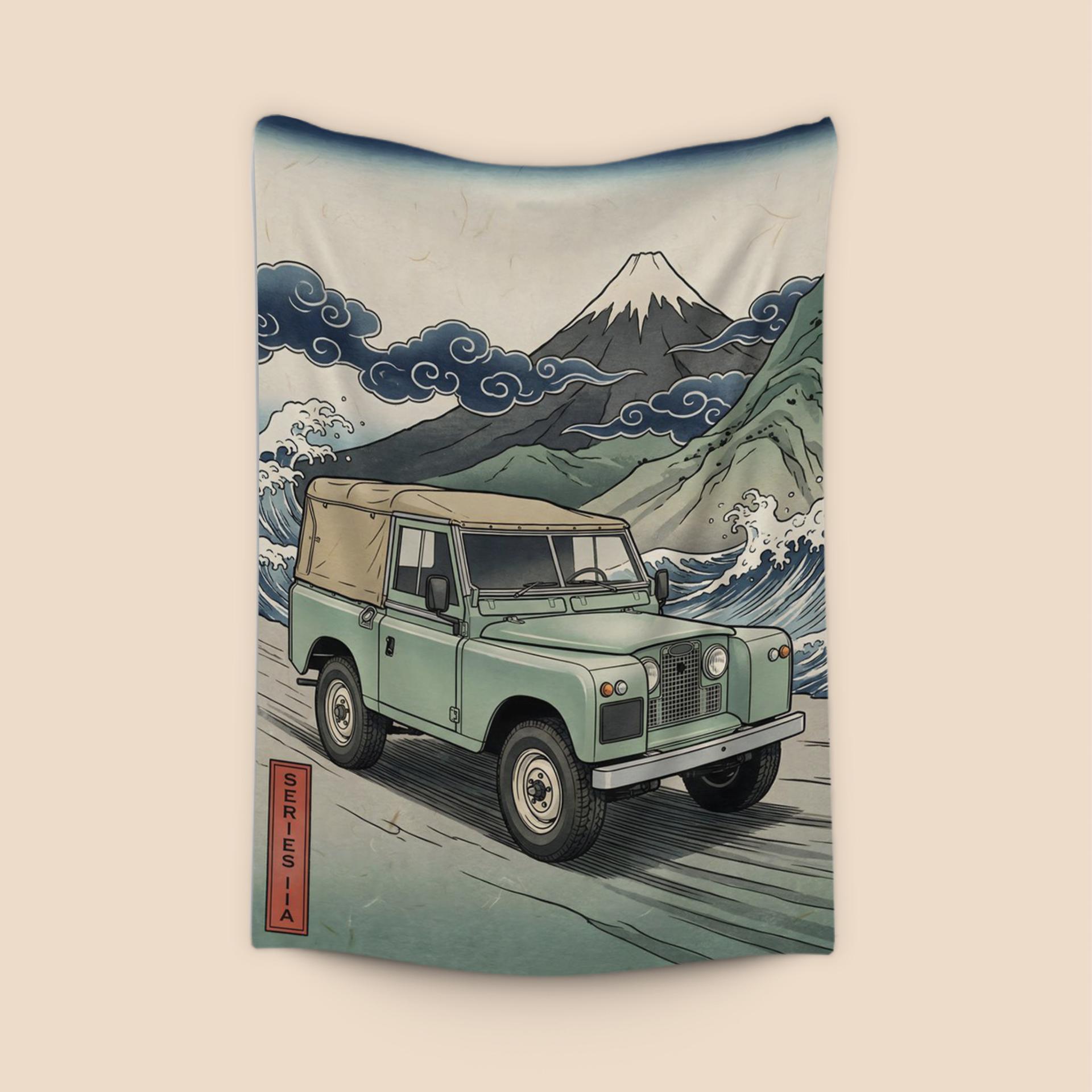 Land Rover Series IIA: Ukiyo-e Wave Rider
