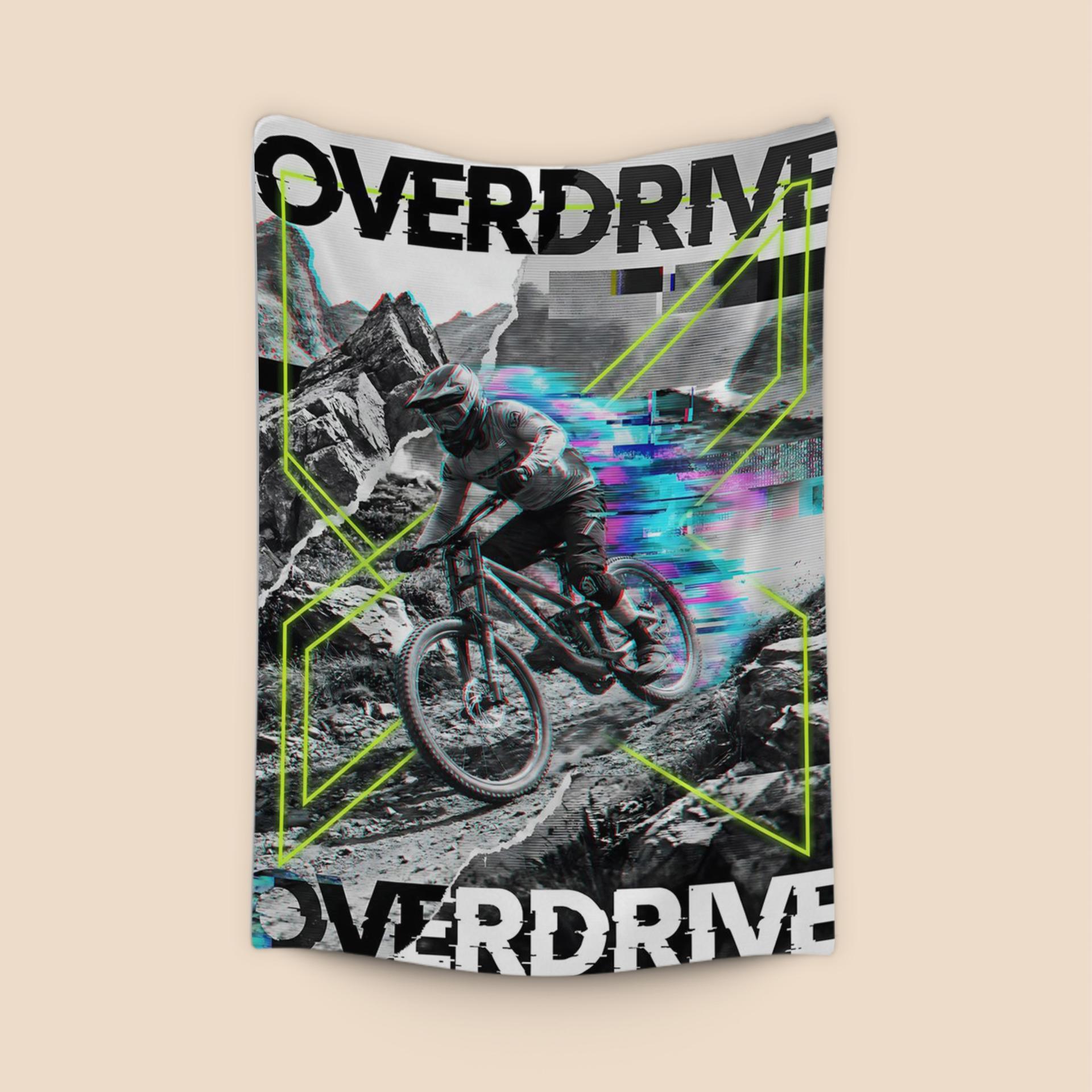 Overdrive Glitch Mountain Bike Collage