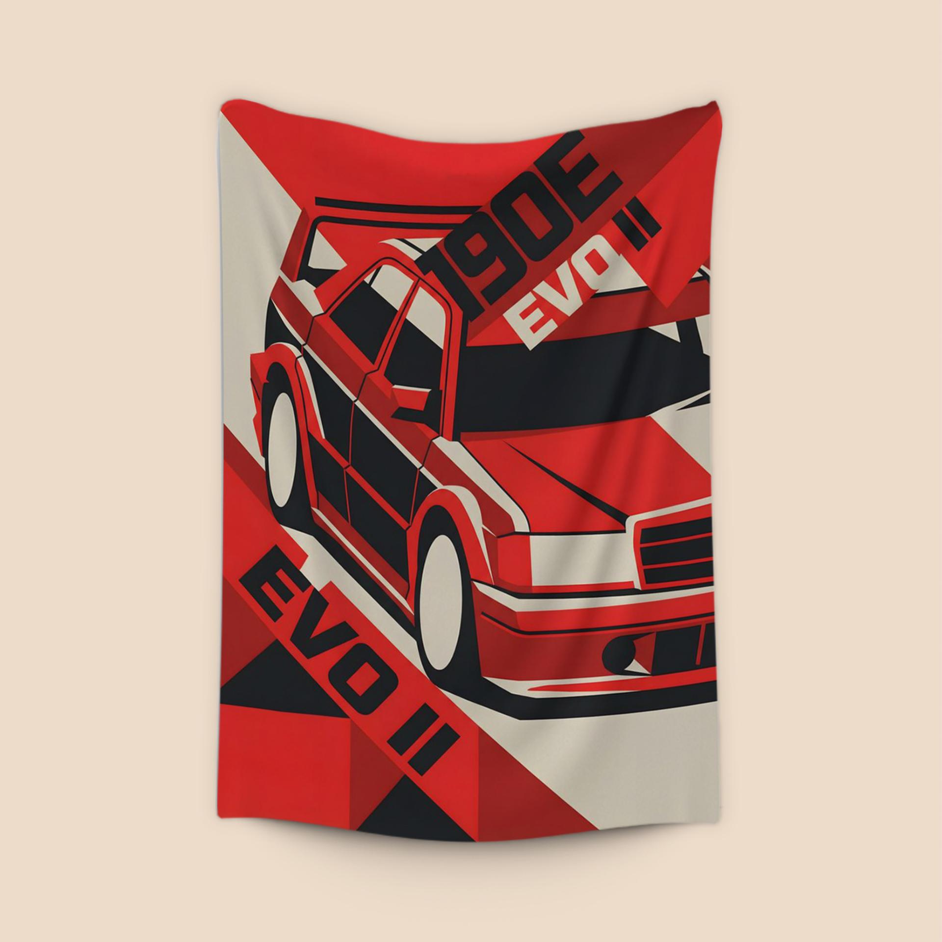 Mercedes 190E Evolution II Dynamic Constructivist Poster