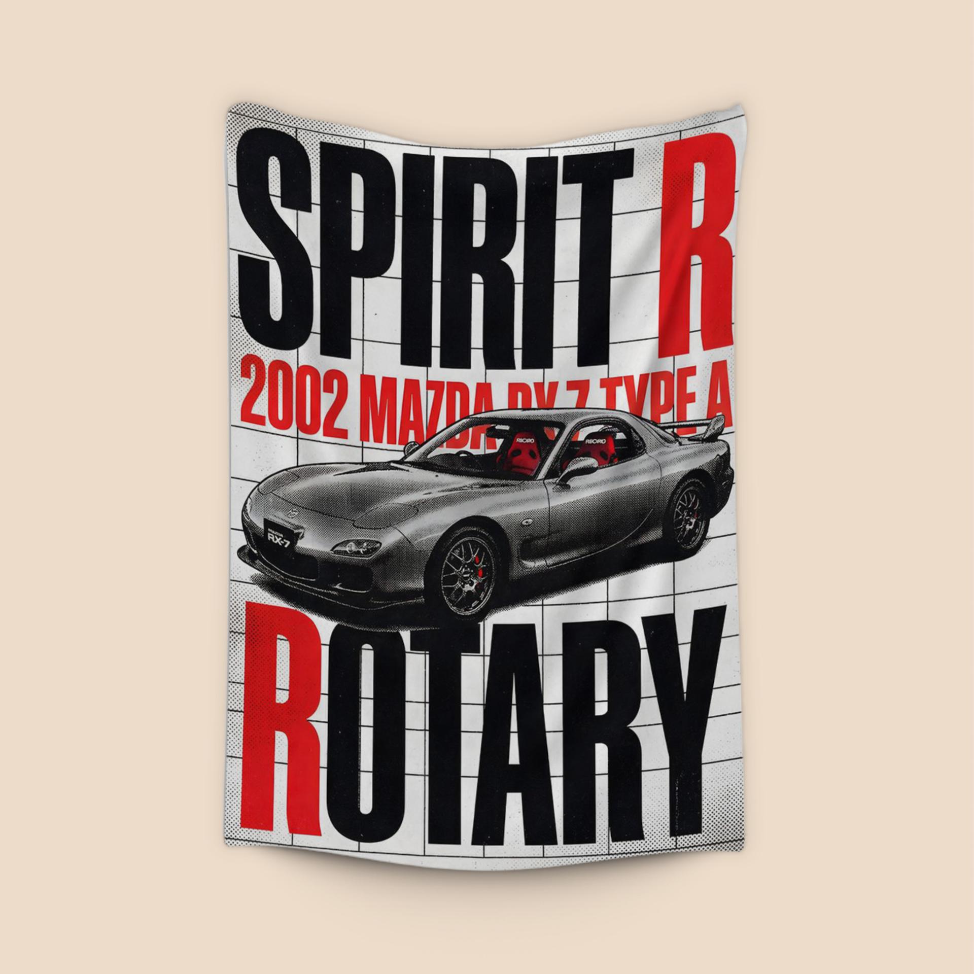 Mazda RX-7 Spirit R Rotary Grid Poster
