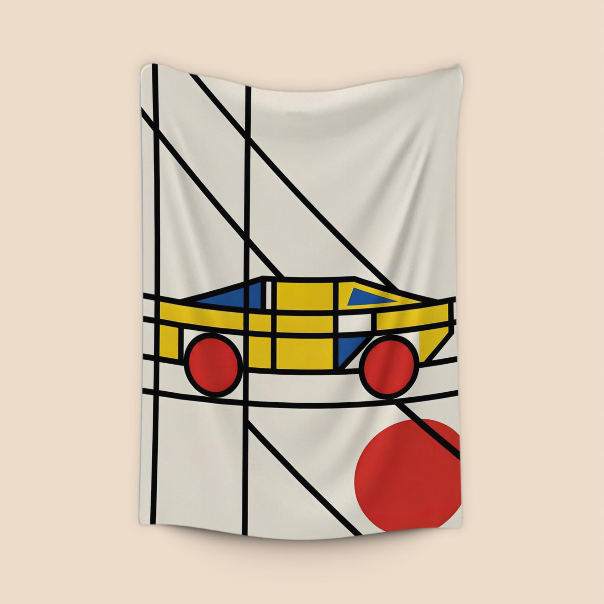 Neoplastic Speed: A De Stijl Automotive Study