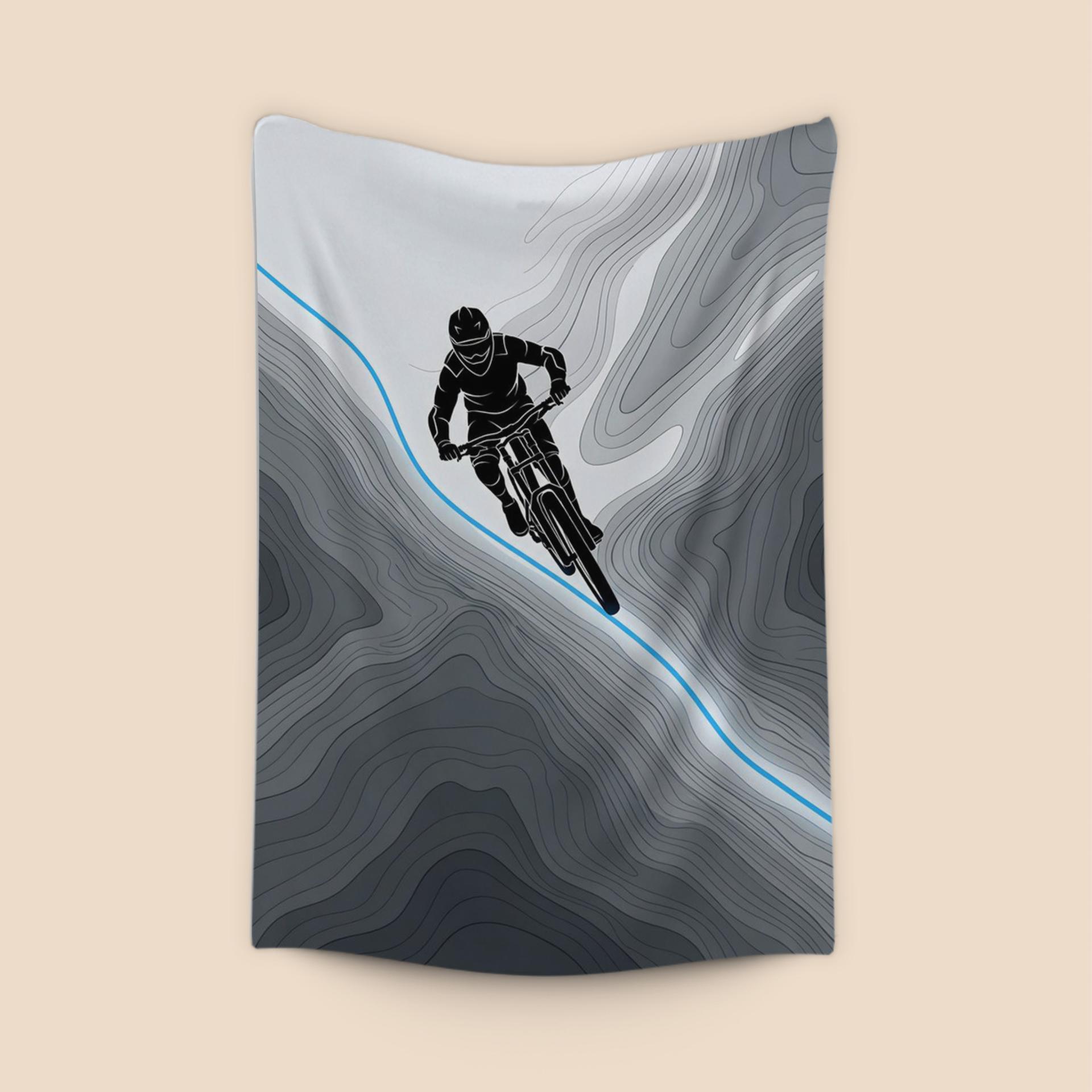 Neon Topography: Mountain Bike Descent