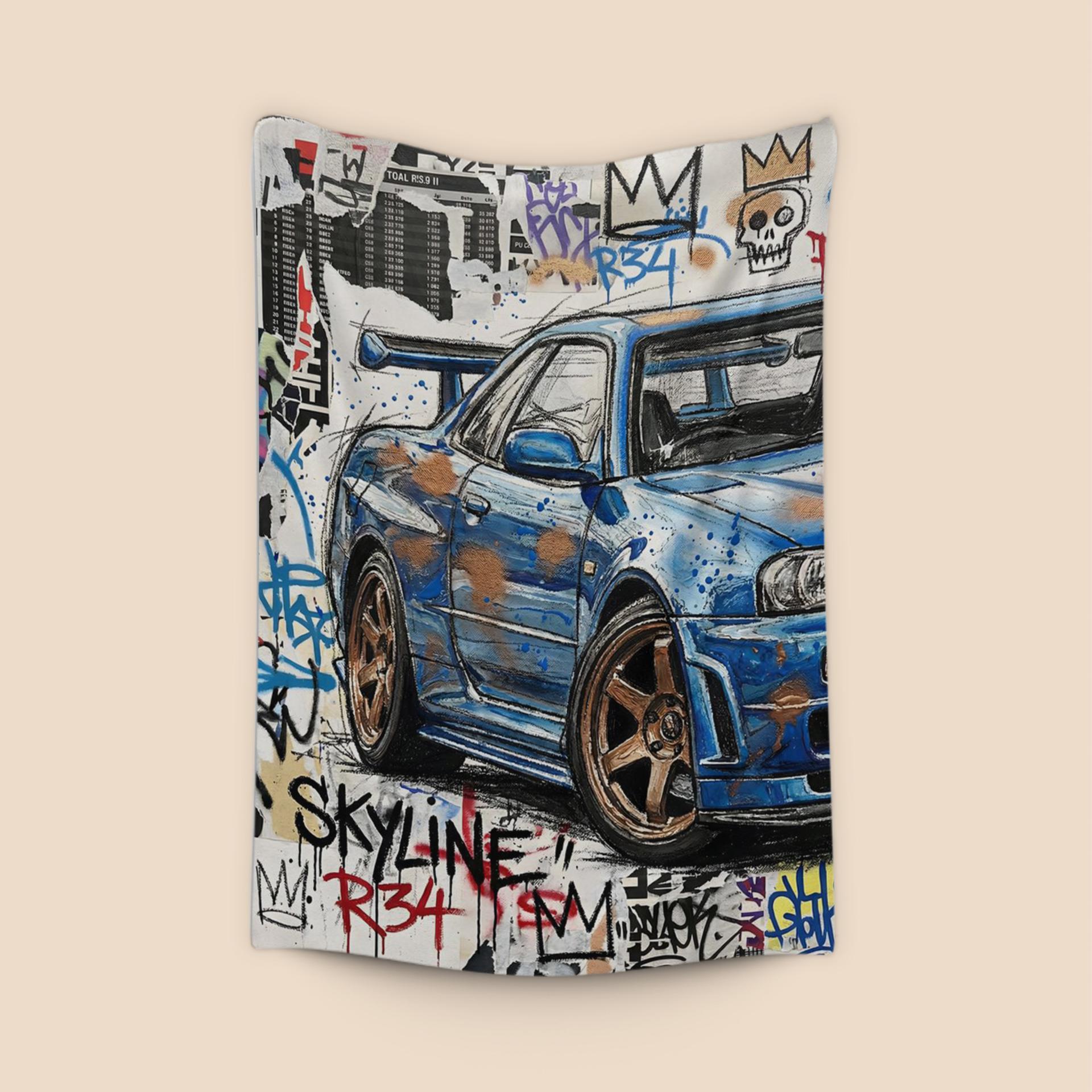 R34 Skyline: Neo-Expressionist Street Legend