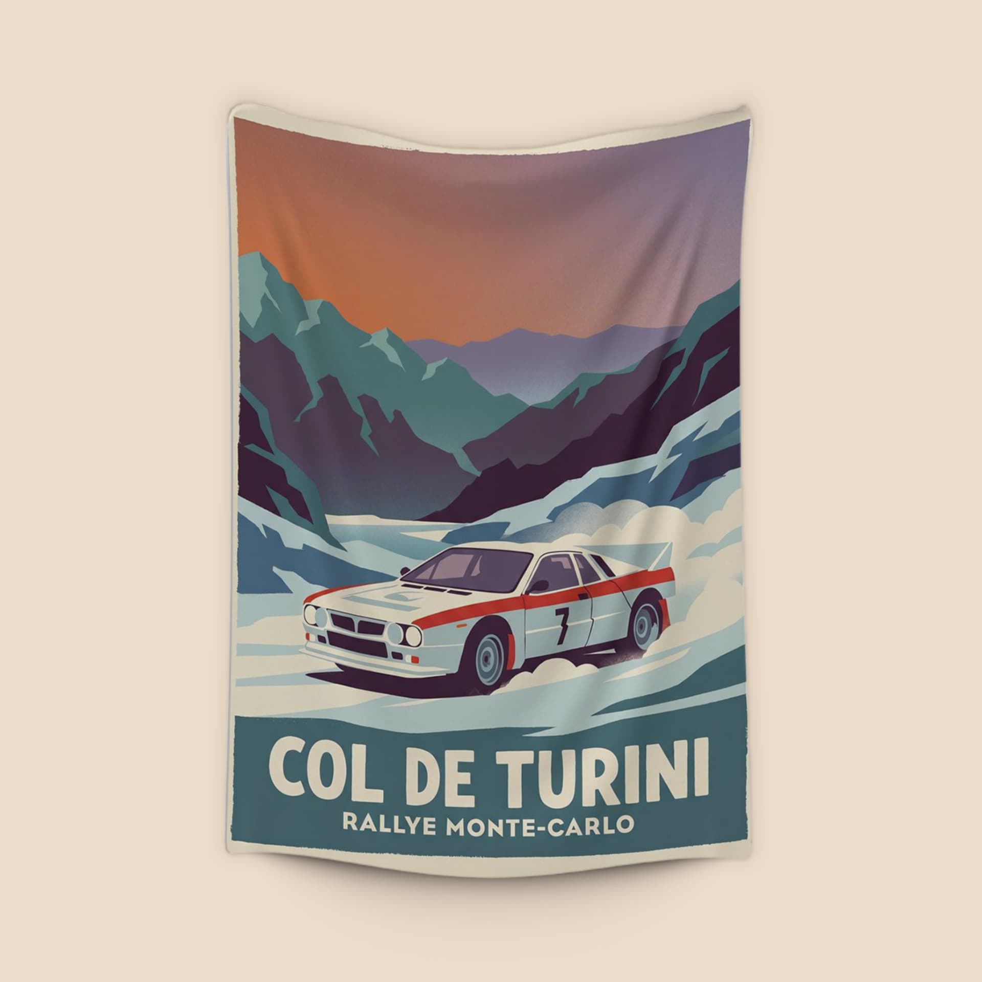 Lancia 037 Col de Turini Rally Poster