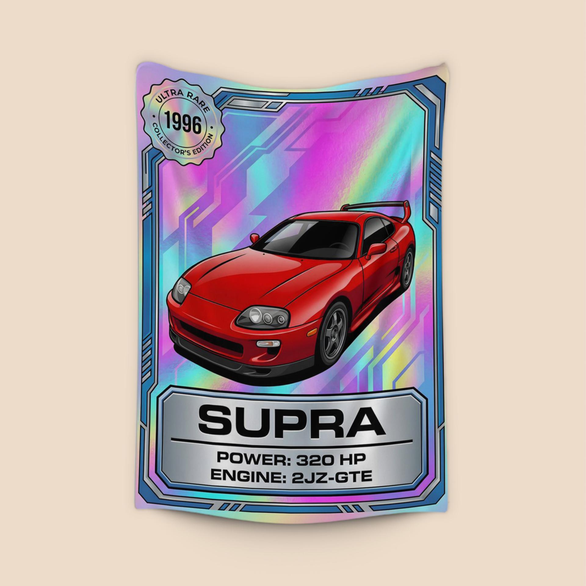 Ultra Rare 1996 Supra A80 Holographic Collector's Card