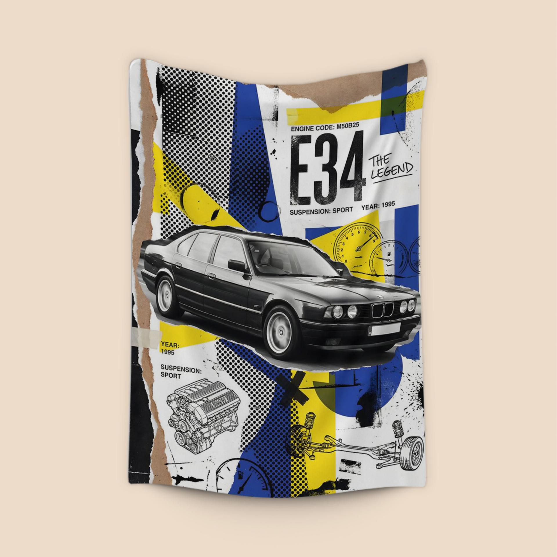 BMW E34: The Legend Collage