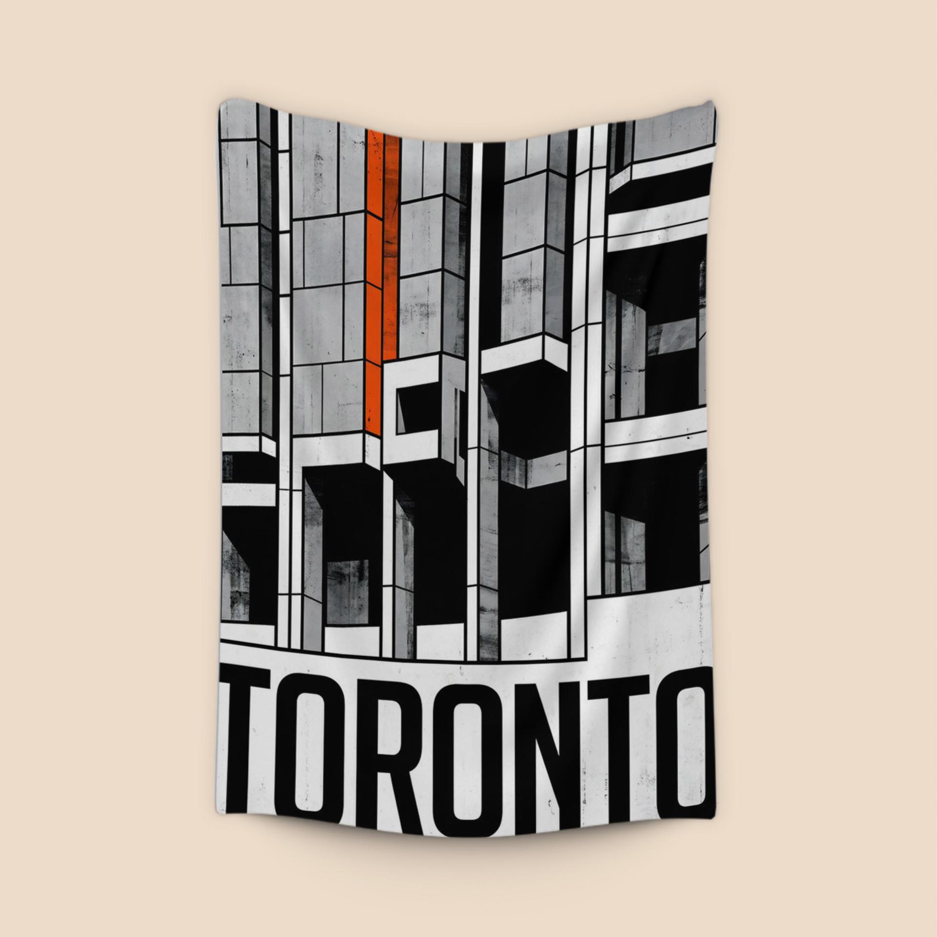 Toronto Brutalist Monolith Graphic Poster