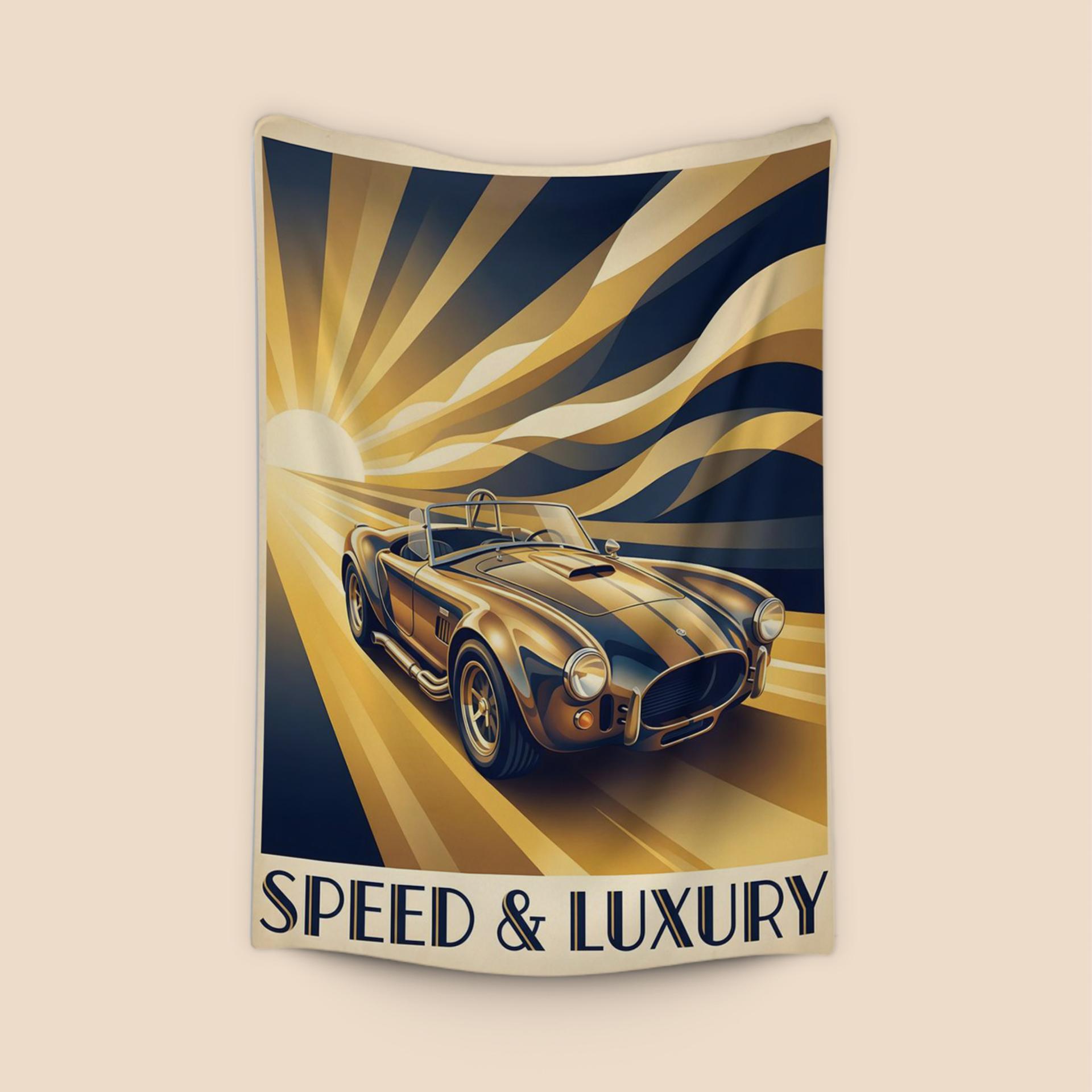 Shelby Cobra: Speed & Luxury Sunburst Poster