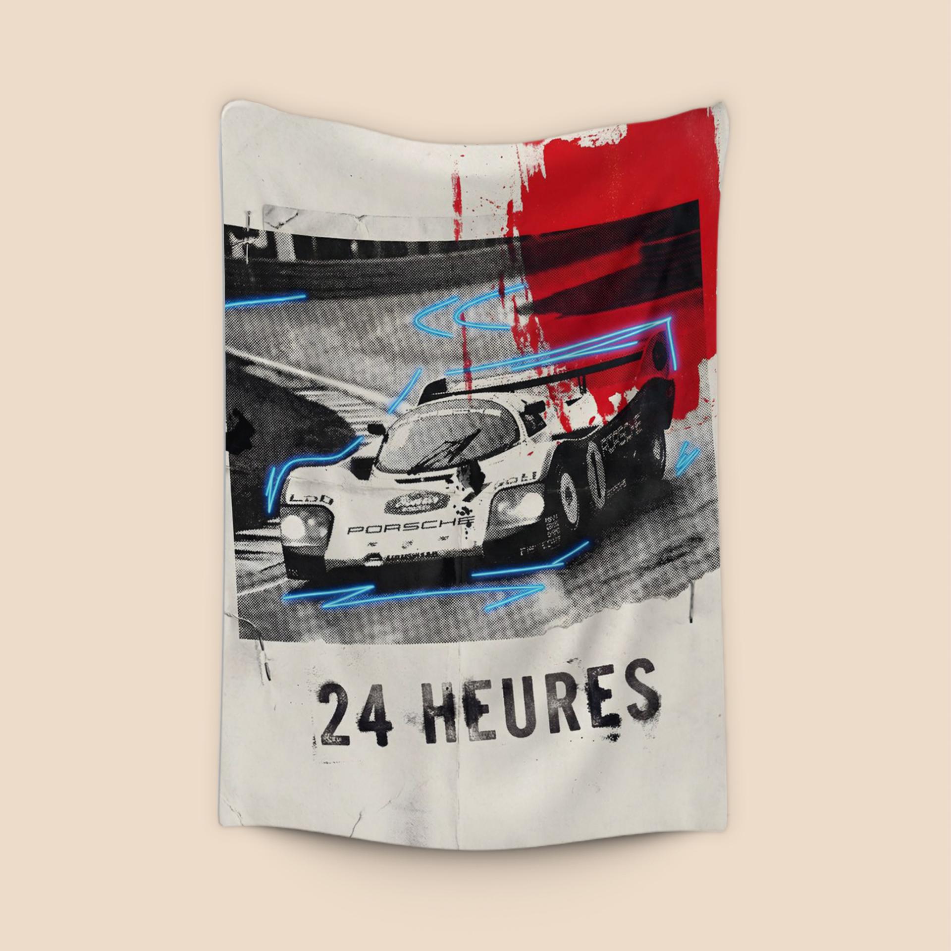 Endurance Grit: Porsche 962 Le Mans 24 Heures Collage