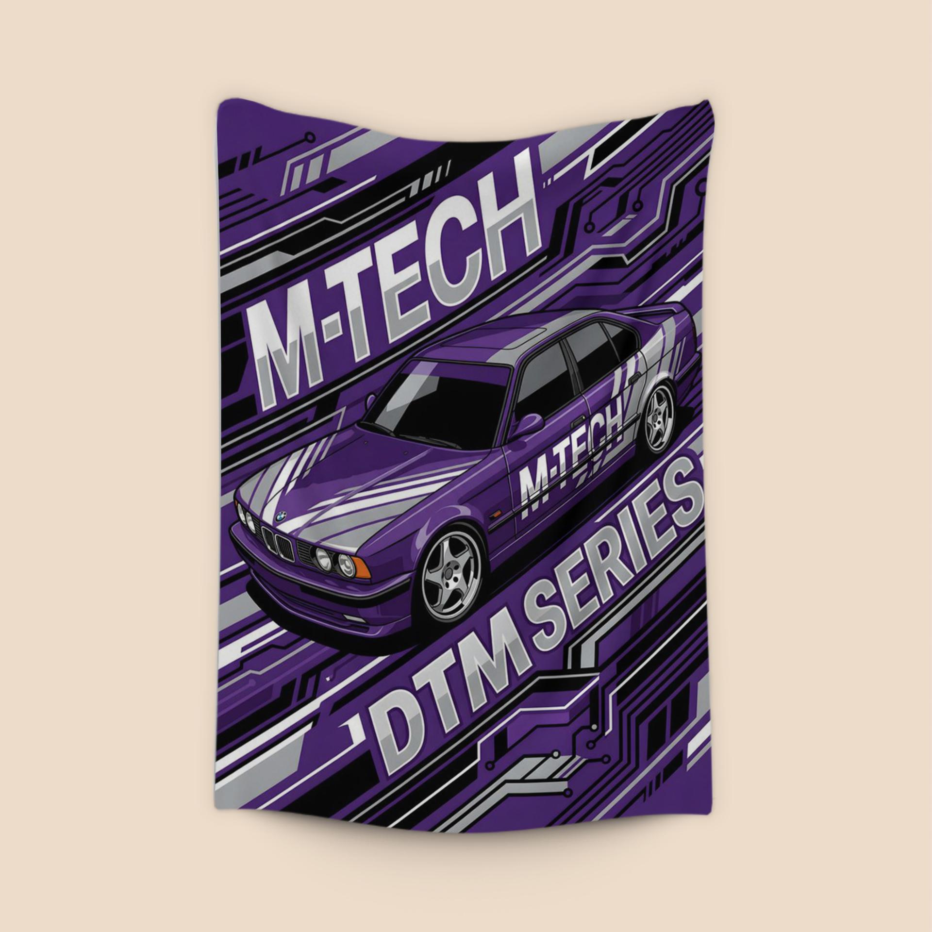 BMW E34 M5 M-Tech DTM Racing Illustration