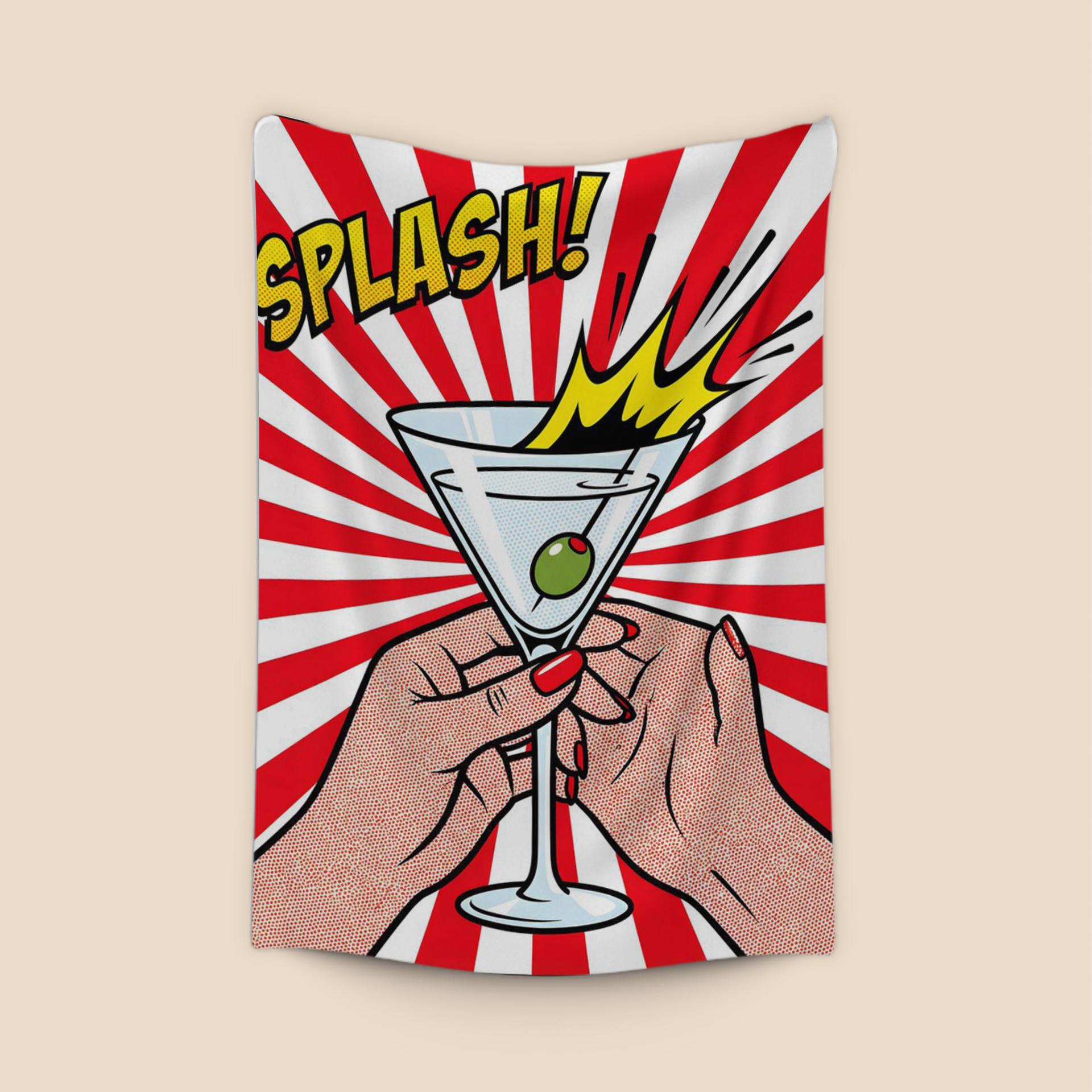 The Martini Splash Pop Art