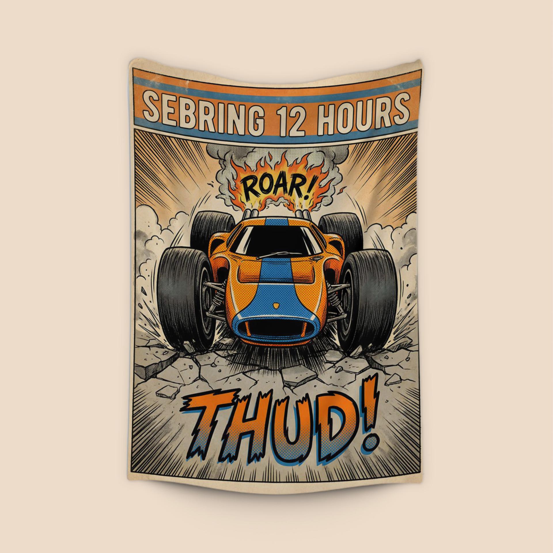 Sebring Roar: Comic Style Endurance Racing Art