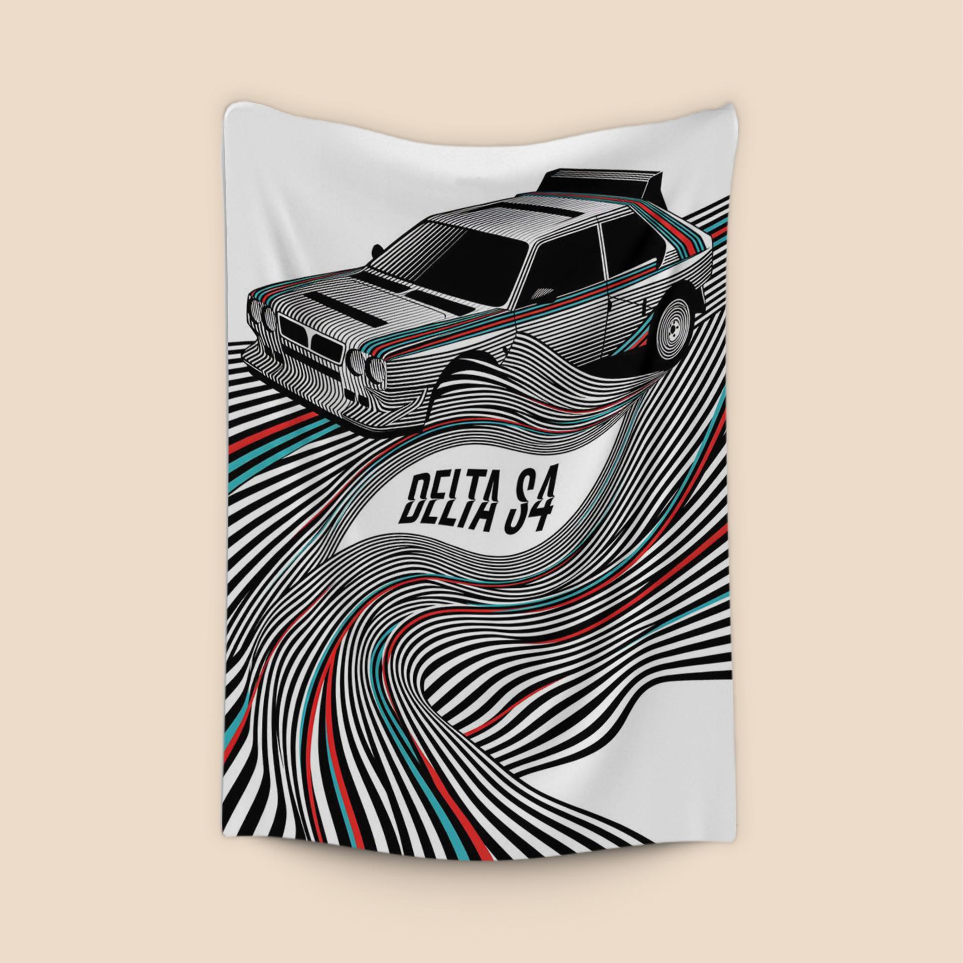 Lancia Delta S4: Op-Art Rally Flow