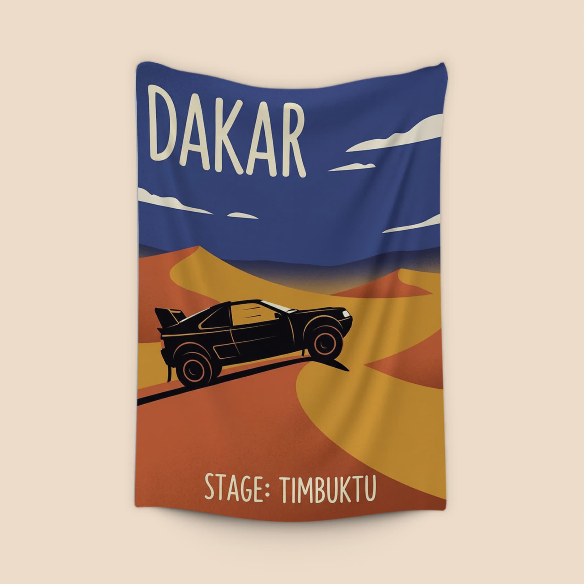 Peugeot 205 T16 Dakar Rally Timbuktu Poster