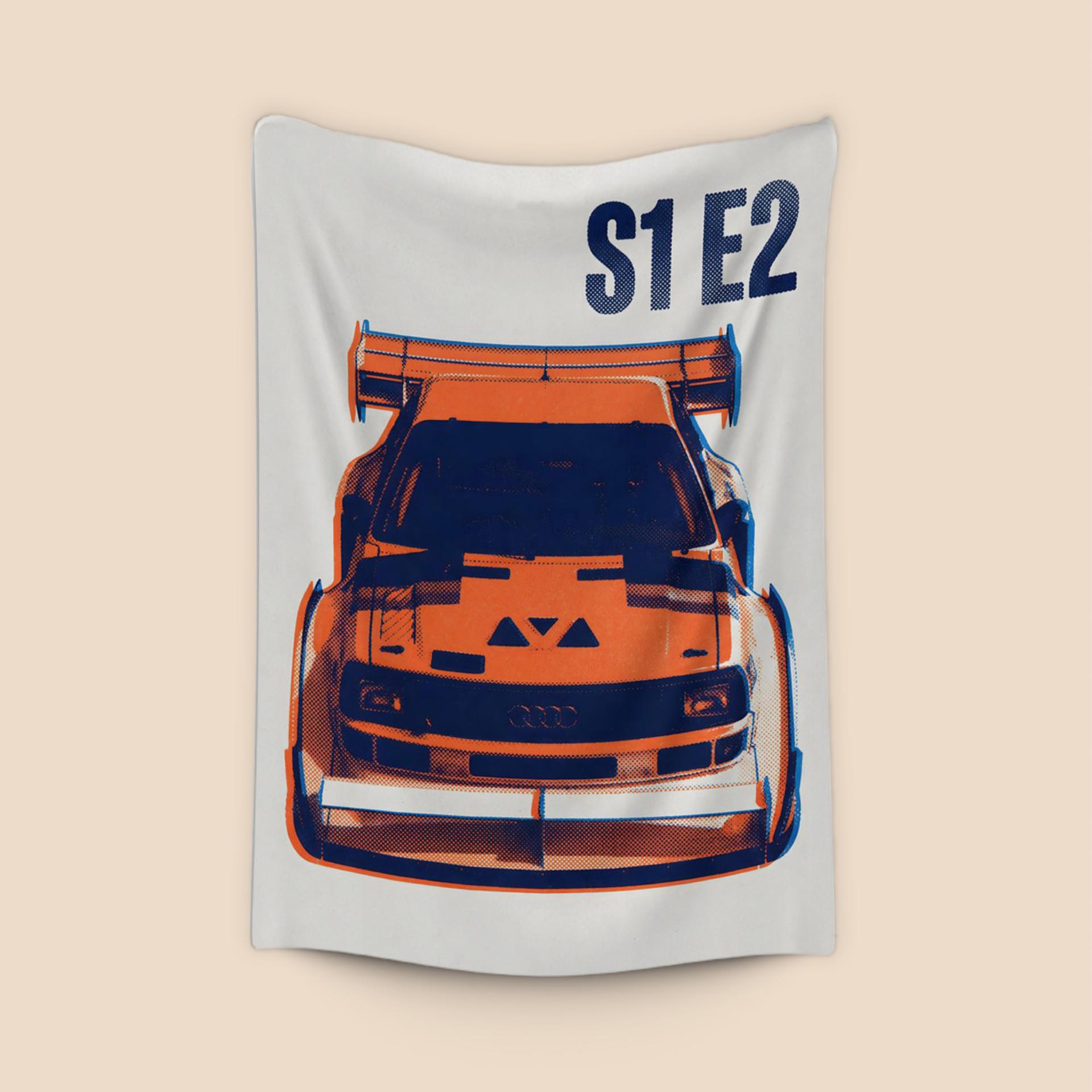 Audi Sport Quattro S1 E2: Halftone Rally Icon