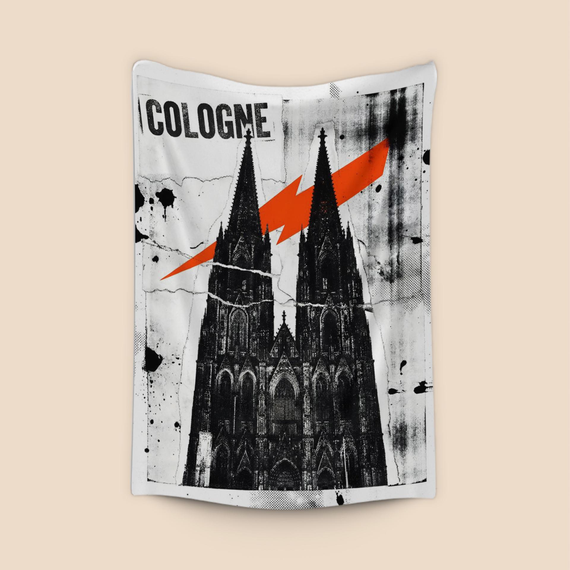 Cologne Cathedral Punk Rock Collage
