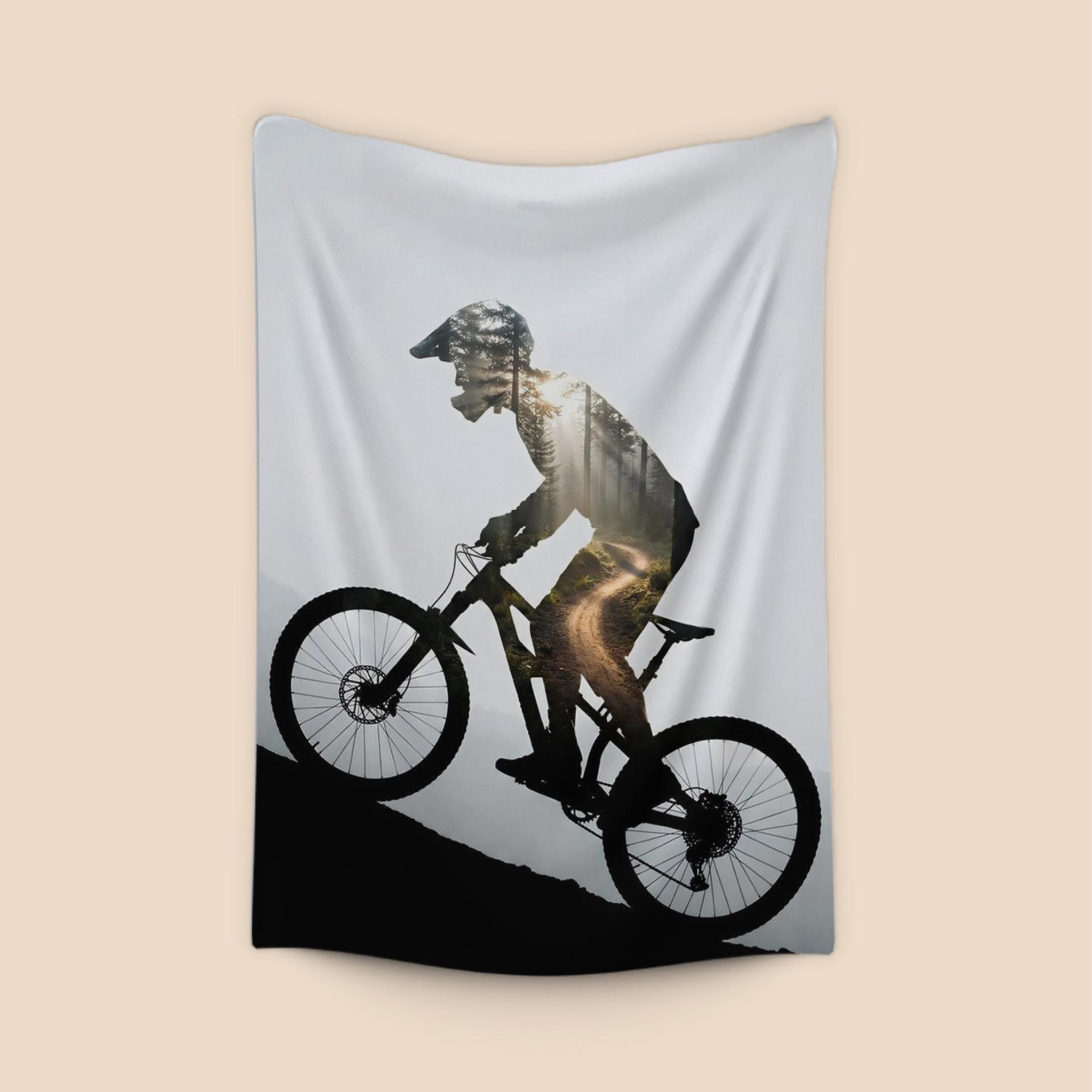 Soul of the Trail: Mountain Biker Double Exposure